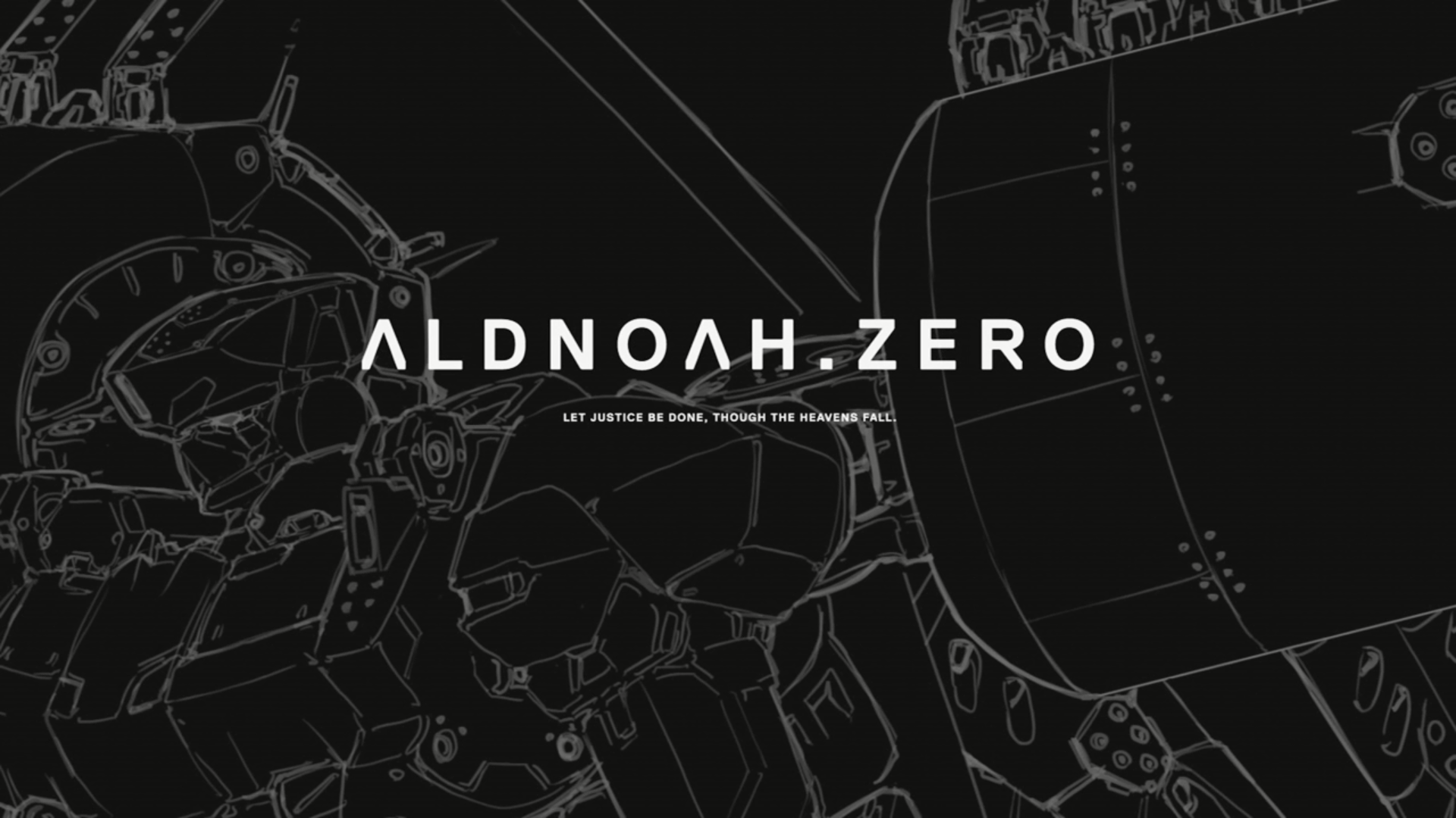 Anime 1920x1080 Aldnoah.Zero mechs monochrome simple background anime