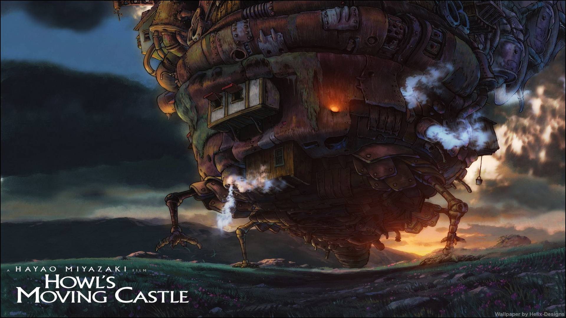 Anime 1920x1080 Studio Ghibli Howl's Moving Castle anime watermarked