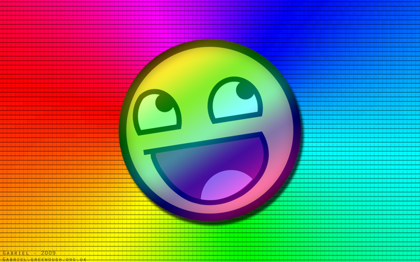 General 1440x900 emoticons awesome face colorful 2009 (Year) gradient memes digital art