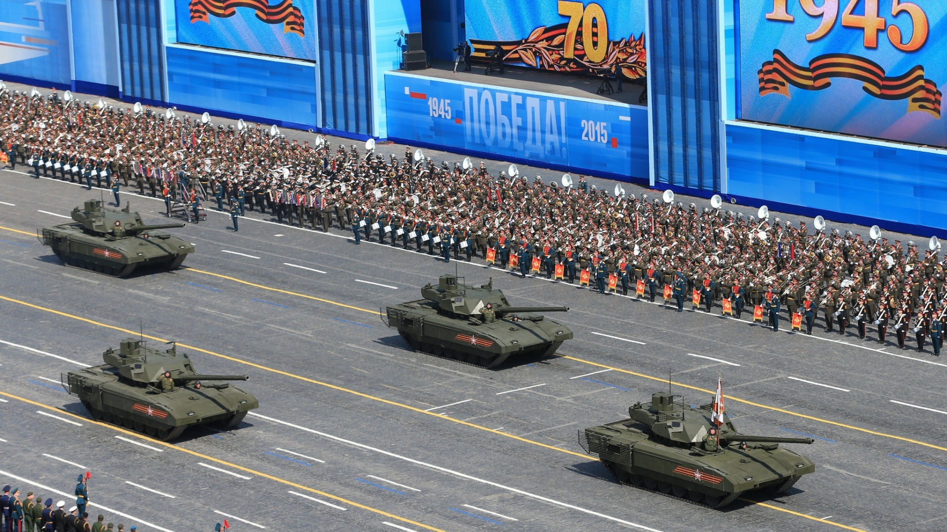 General 1920x1080 military Victory Day Moscow Russia tank military vehicle parade T 14 Armata Russian Army Red Square 2015 (Year) Russian/Soviet tanks