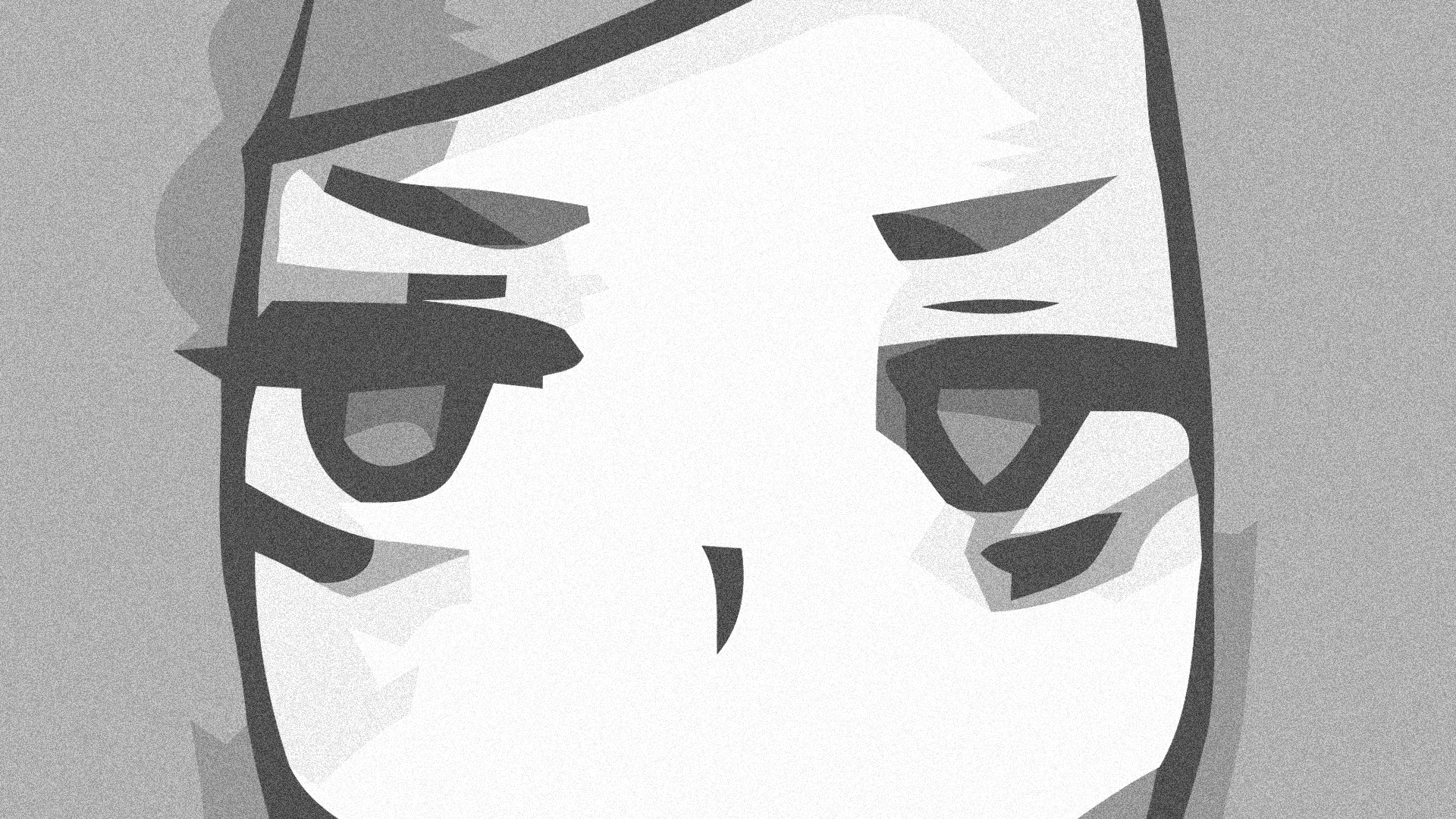 General 1920x1080 Vivian James anime girls anime face monochrome gray closeup