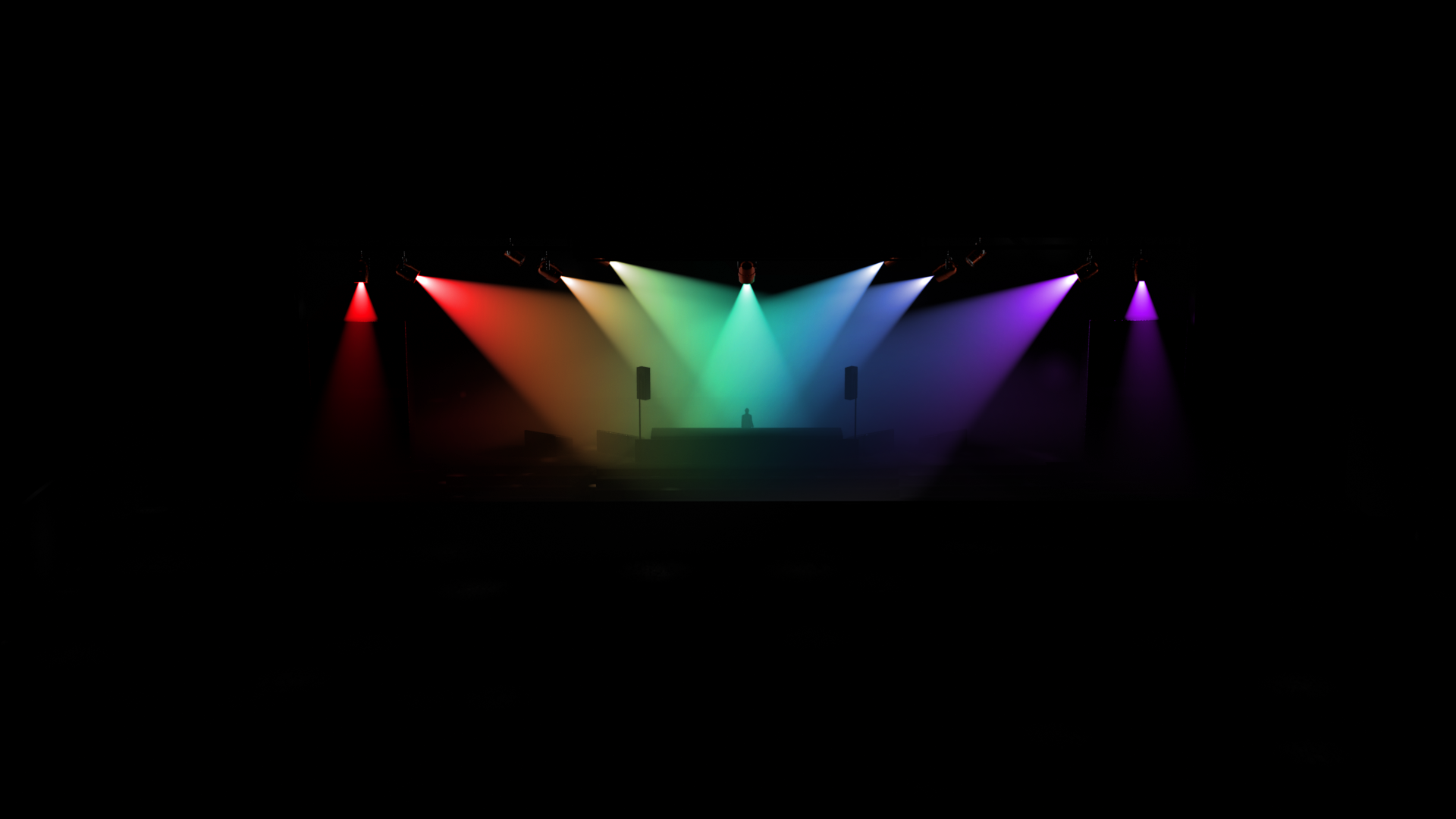 General 1920x1080 lights colorful stages music simple background low light