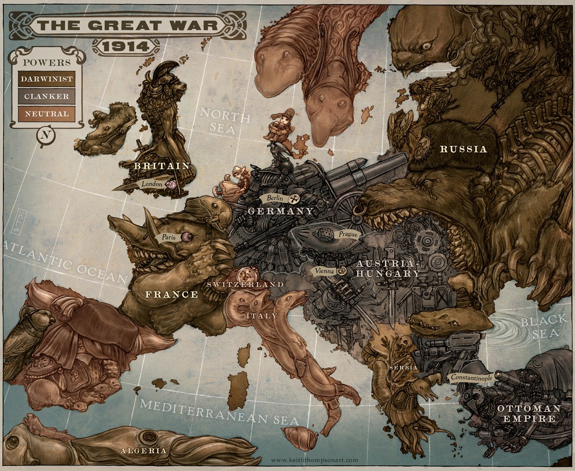 General 1146x940 leviathan 1914 (Year) map Europe World War I