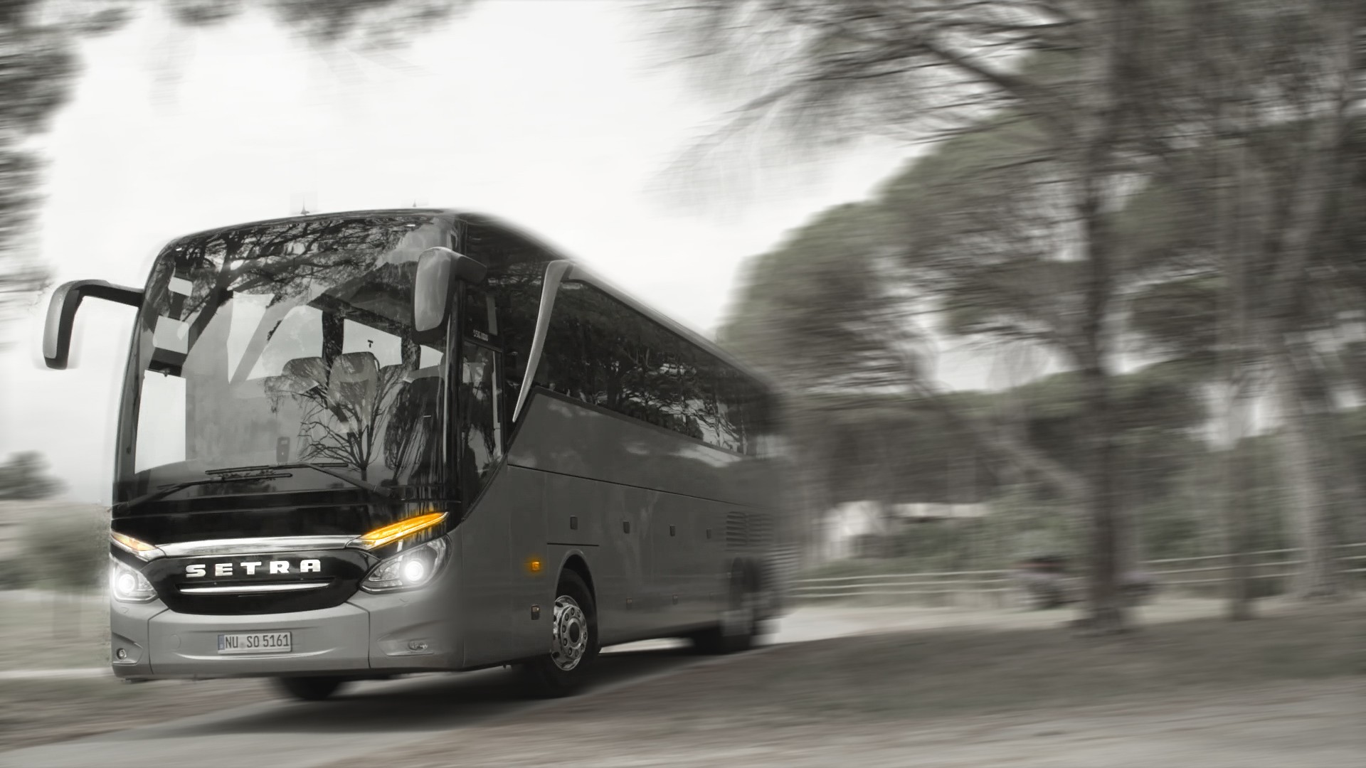 General 1920x1080 coach buses selective coloring vehicle