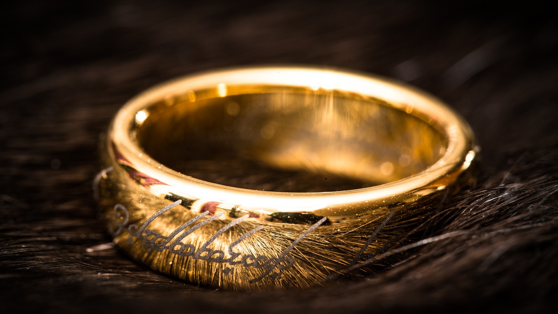General 1920x1080 The Lord of the Rings rings depth of field The One Ring macro movies