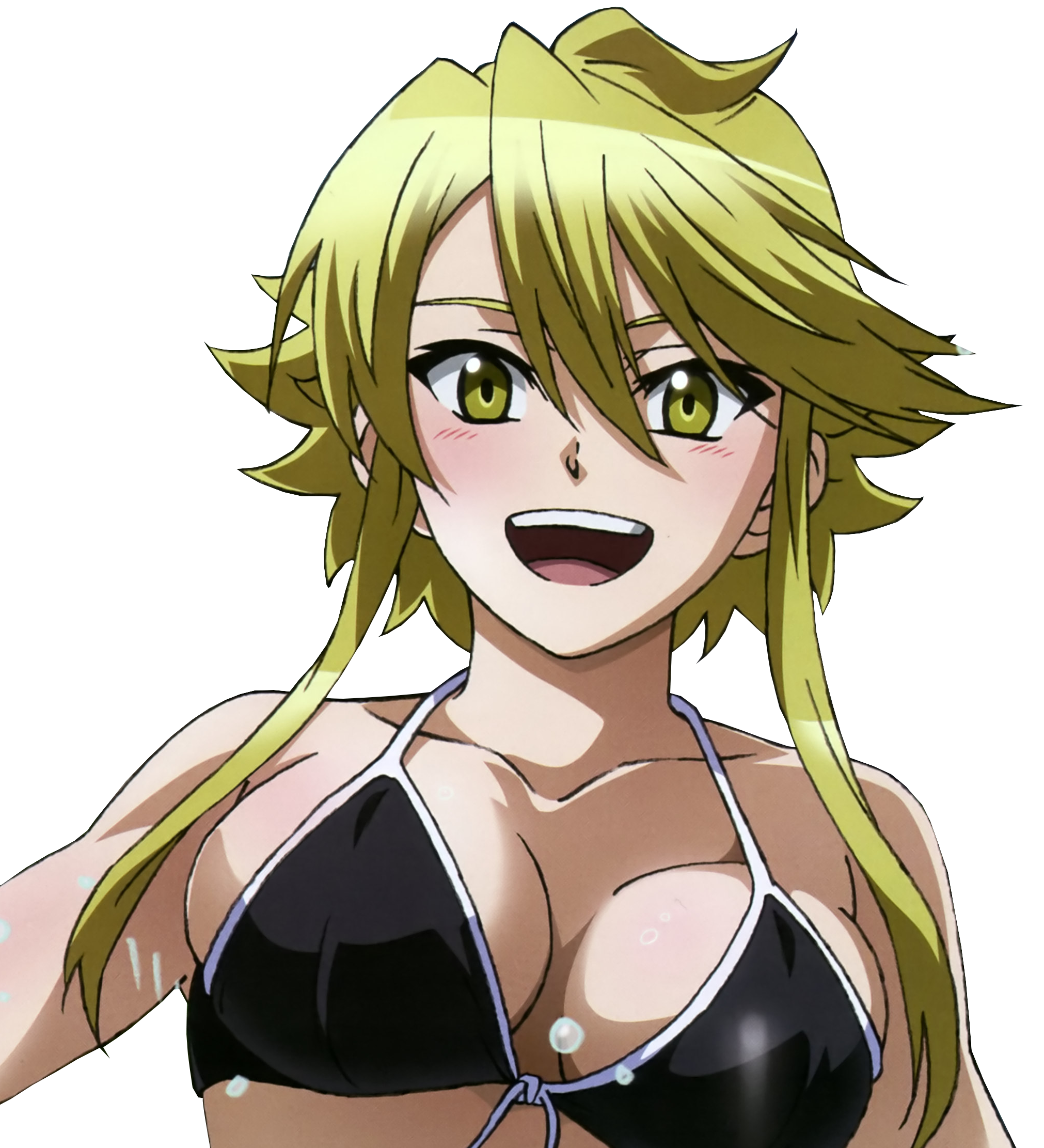 Anime 2022x2223 Leone anime girls boobs anime open mouth bikini simple background black background looking at viewer