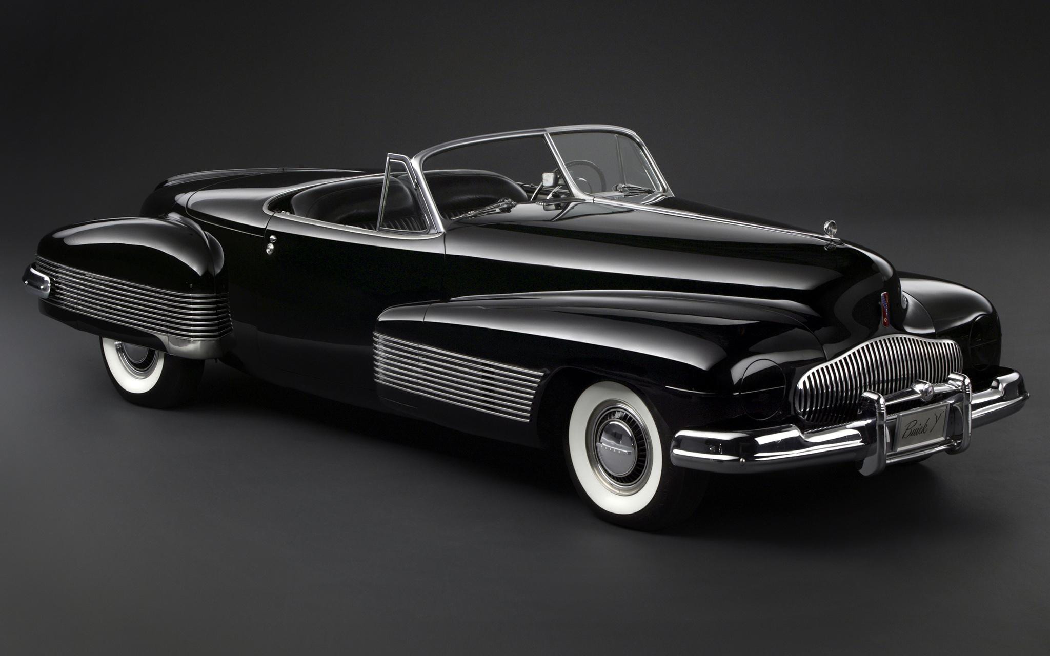 General 2048x1280 car black cars vehicle Buick 1938 Buick Y Concept concept cars oldtimers simple background