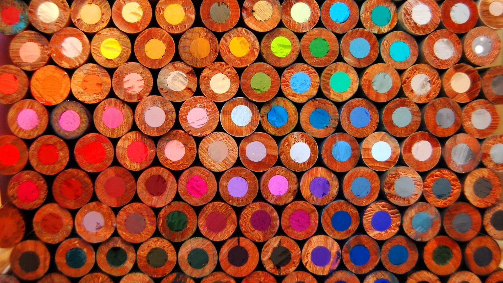 General 1920x1080 pencils macro colorful circle