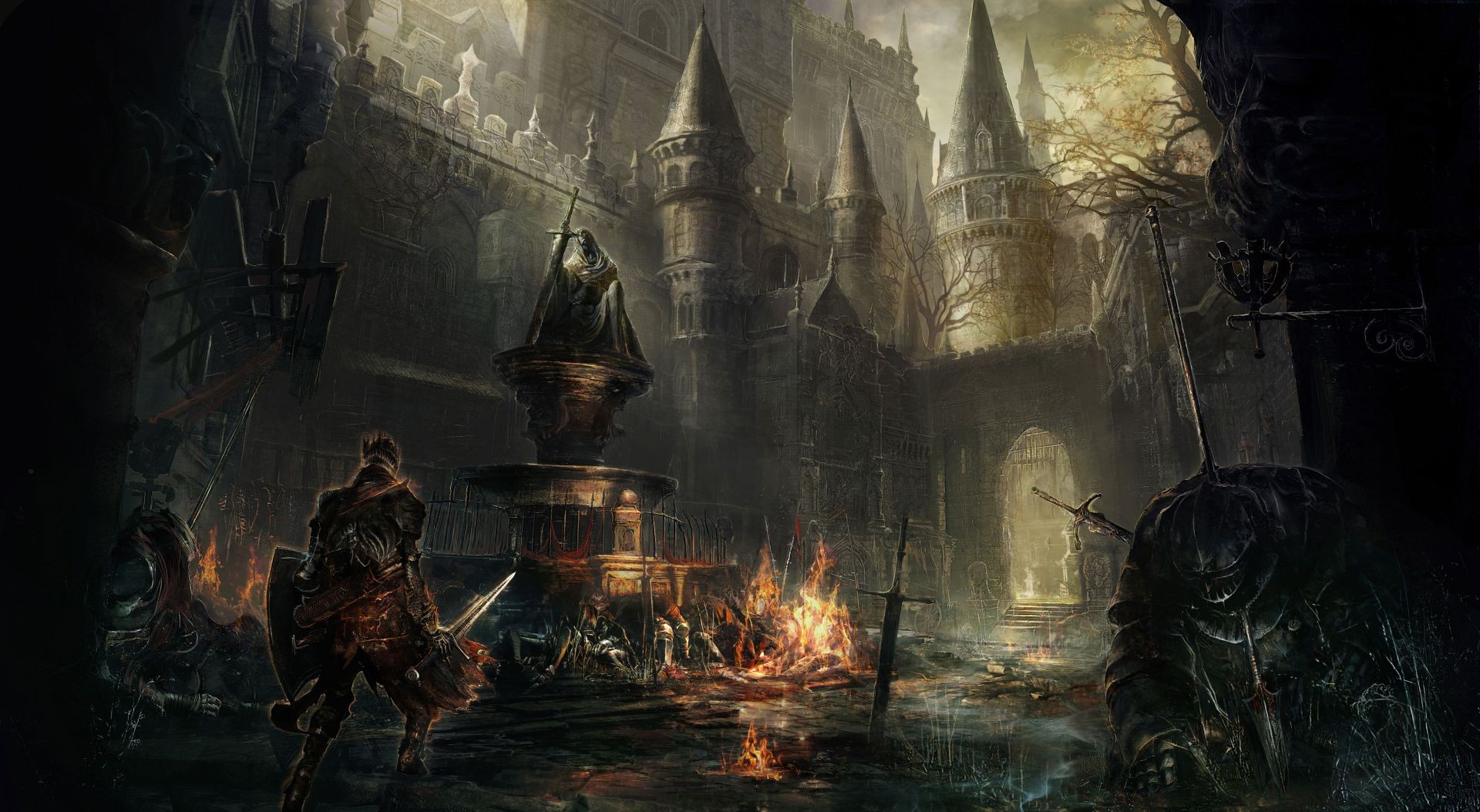 General 1920x1054 Dark Souls III artwork video games video game art fantasy art