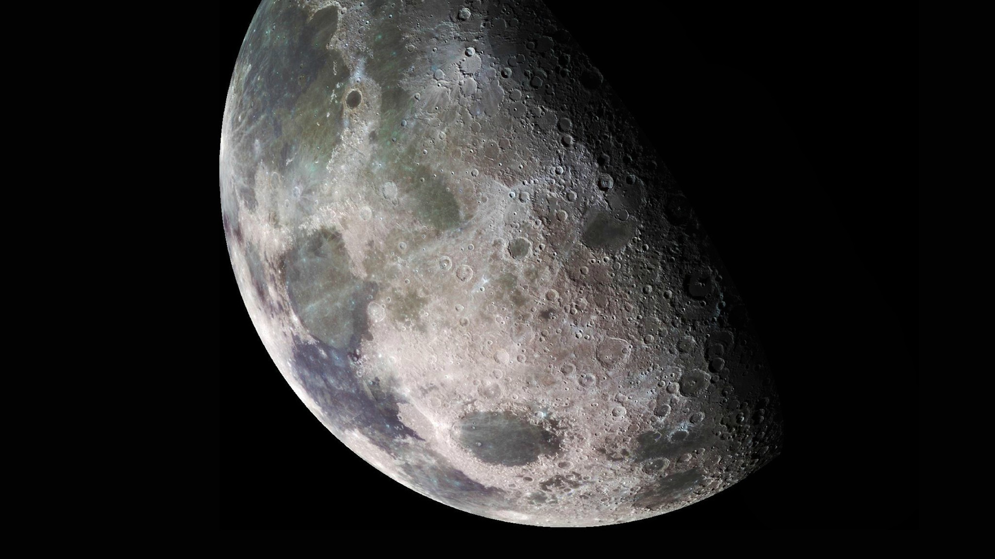 General 2048x1152 closeup Moon moonlight texture space art space Solar System