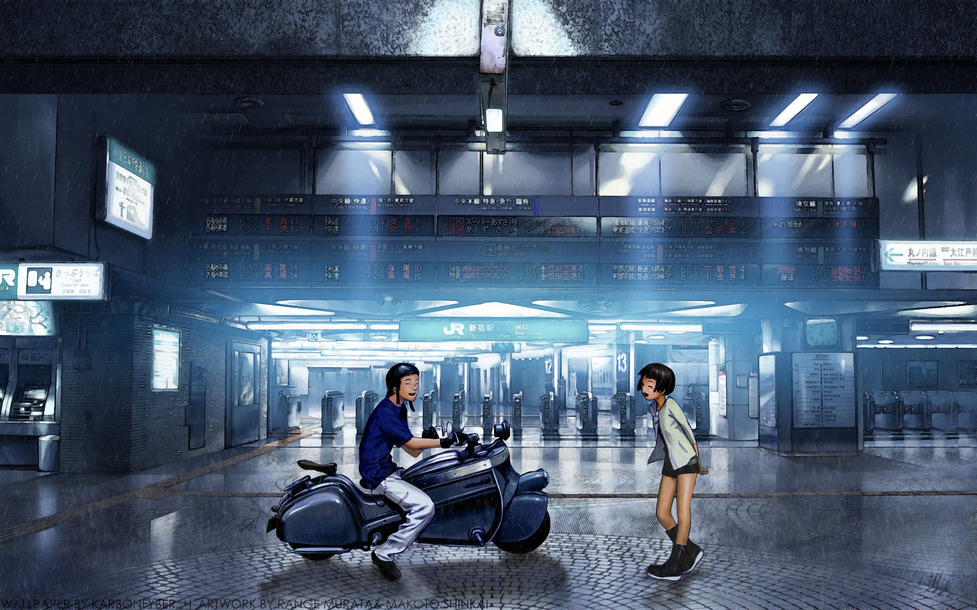 Anime 1920x1200 manga anime anime boys anime girls vehicle city urban Asia