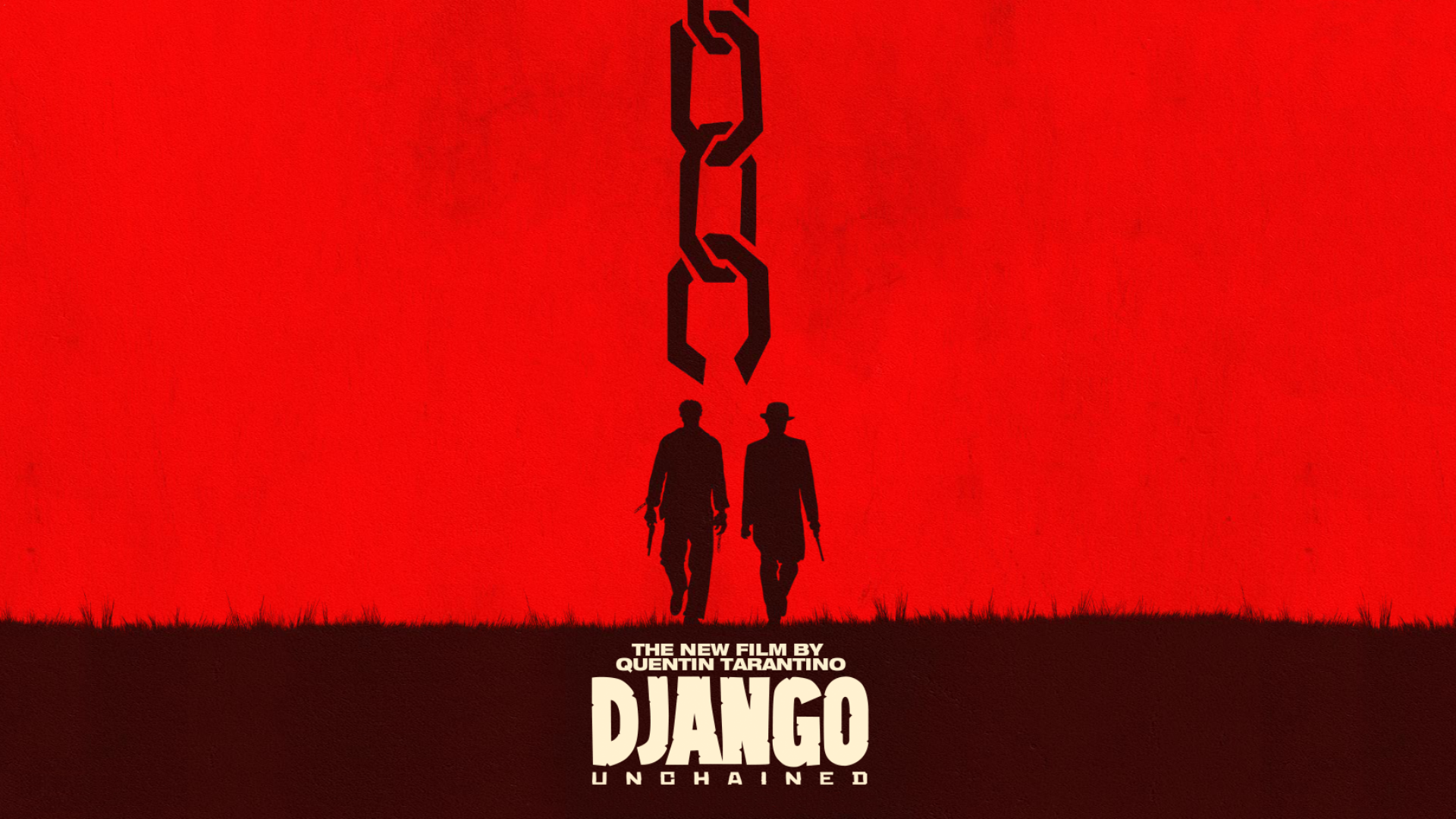 General 1920x1080 movies Django Unchained Quentin Tarantino red movie poster