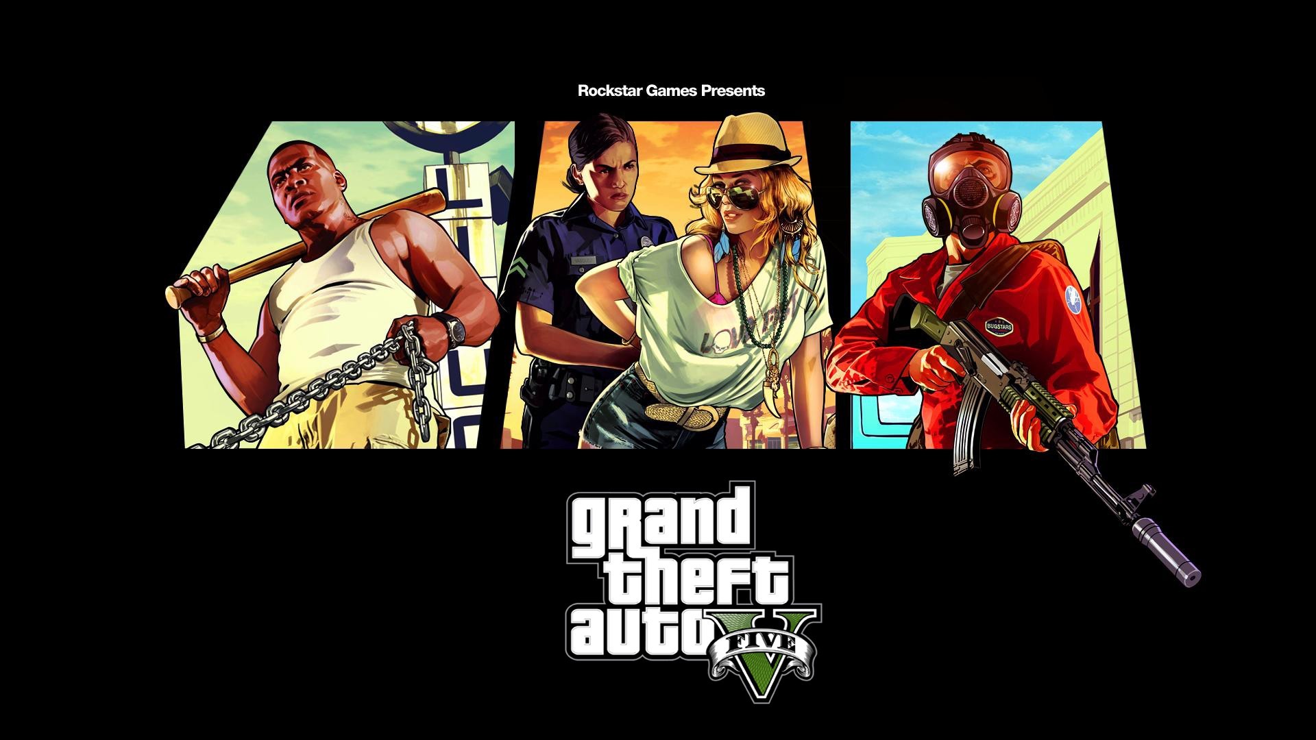 General 1920x1080 Grand Theft Auto V video games collage Rockstar Games PC gaming video game art