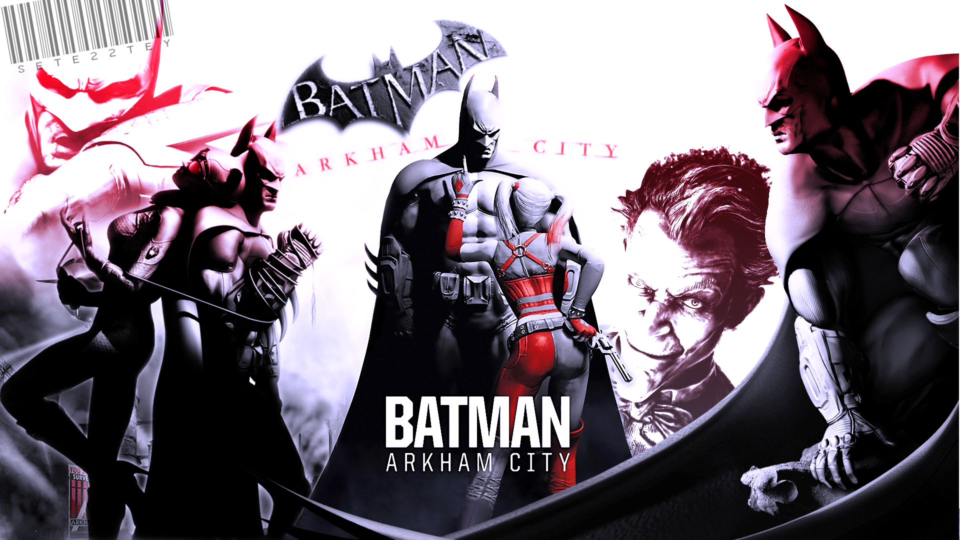 General 1920x1080 Batman Batman: Arkham City Joker Harley Quinn Catwoman video games superhero DC Comics