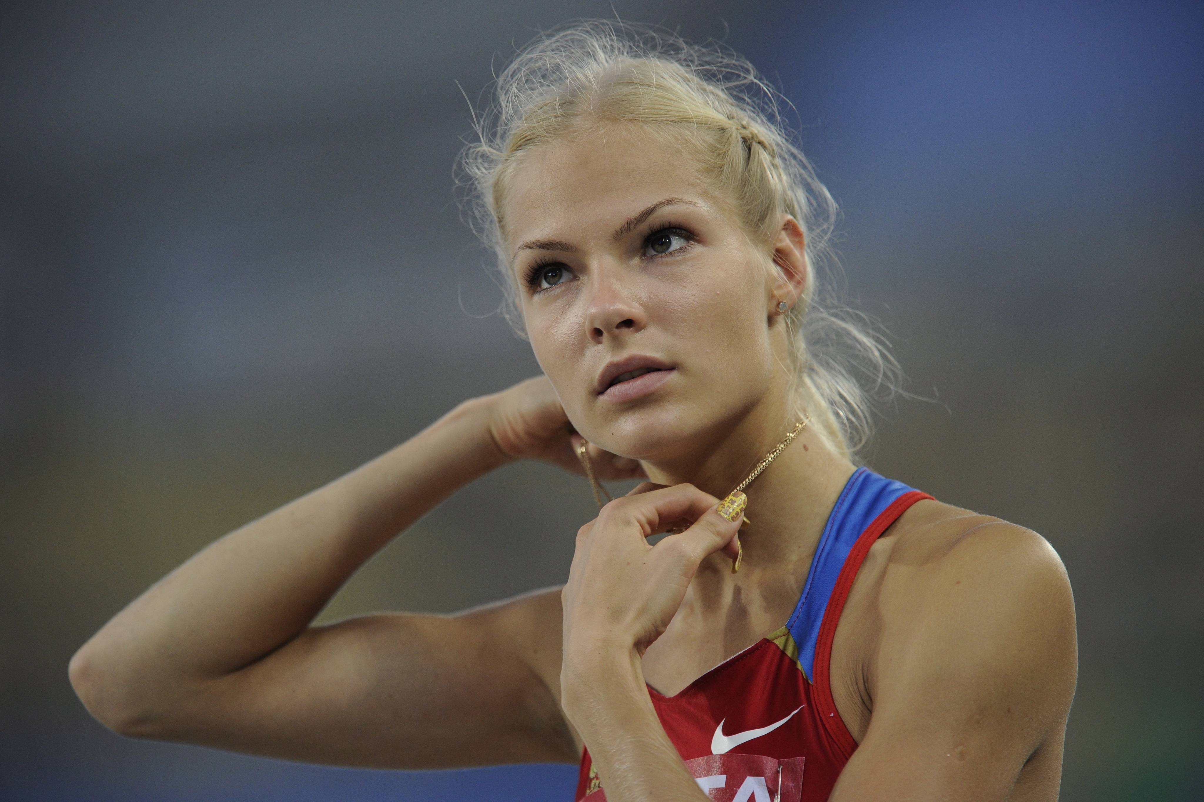 People 4096x2727 Darya Klishina women blonde athletes sport Russian women