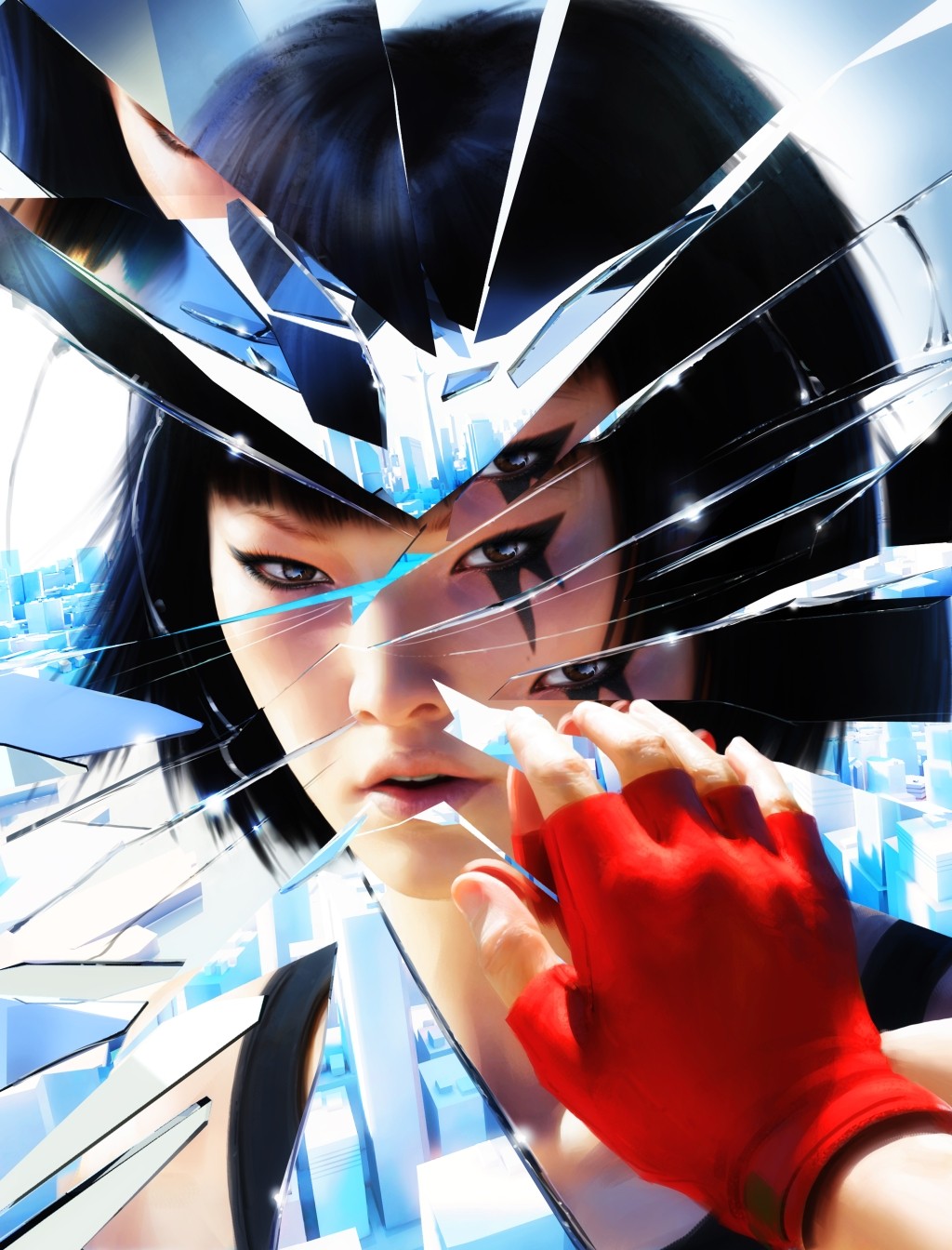 General 1024x1344 video games mirror Mirror's Edge Faith Connors dark hair broken glass reflection PC gaming video game art EA DICE Electronic Arts video game girls