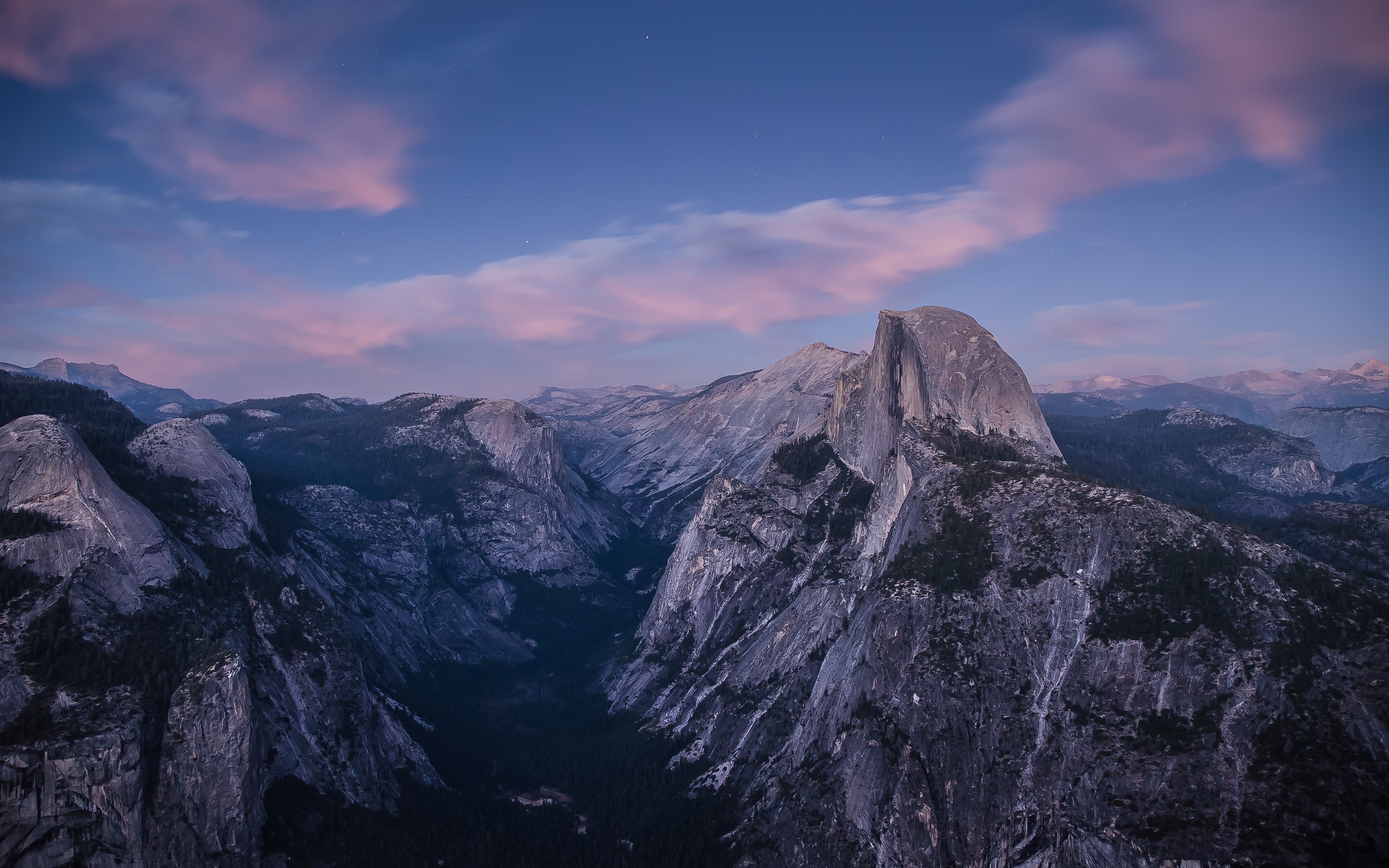 General 2880x1800 nature mountains sky landscape Yosemite National Park Half Dome California rocks rock formation
