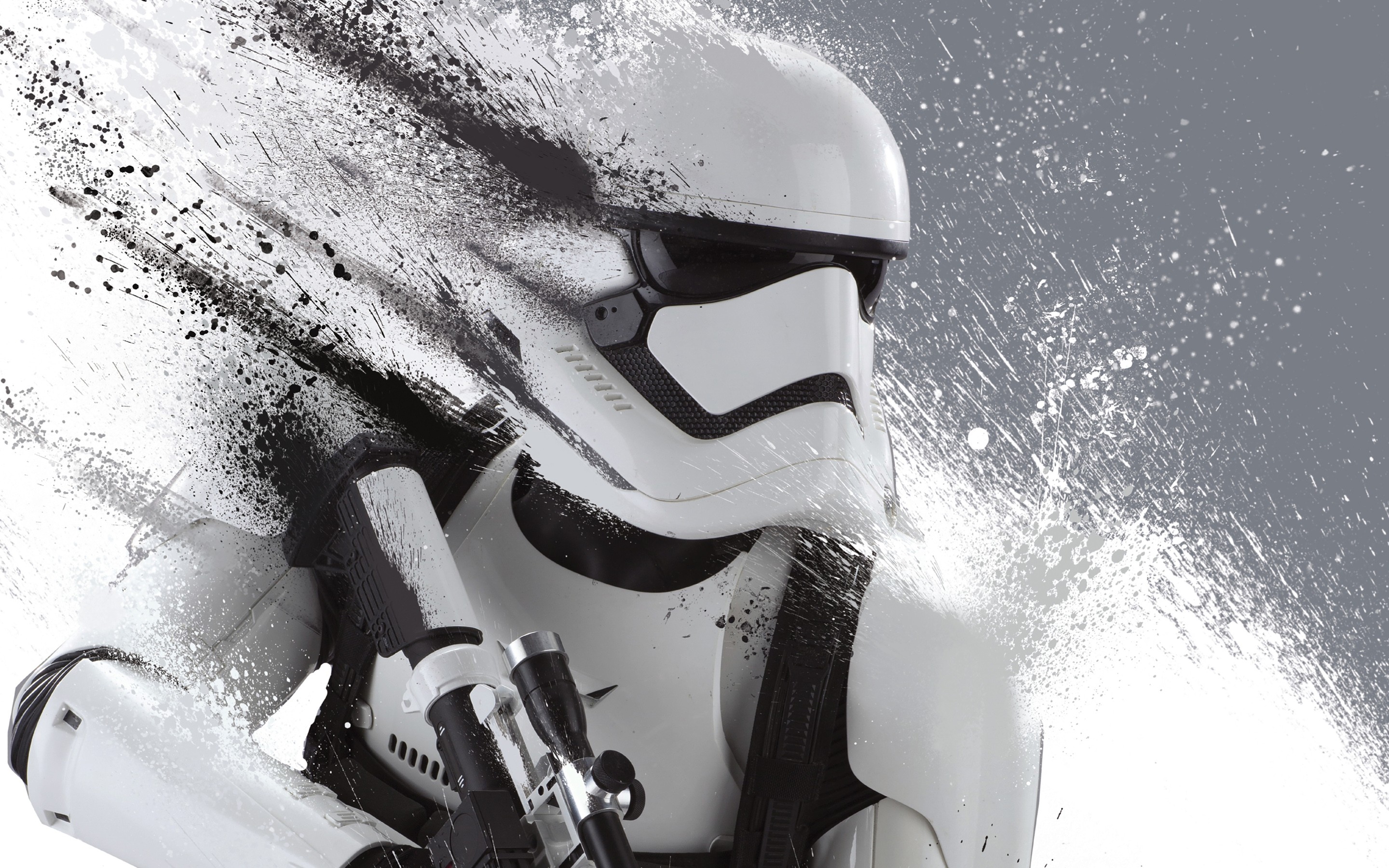 General 2880x1800 Star Wars The First Order digital art gray First Order Trooper movies Star Wars: The Force Awakens science fiction