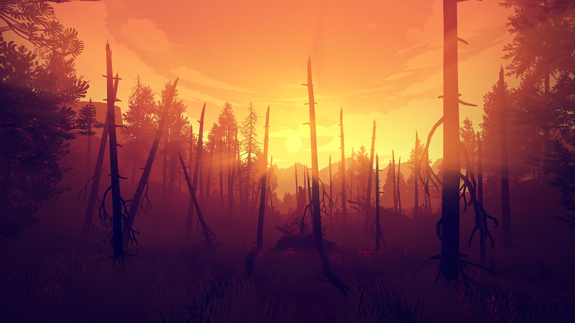 General 1920x1080 Firewatch nature video games PC gaming video game landscape