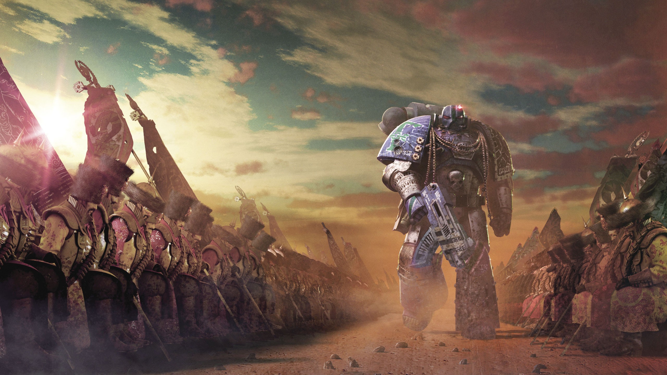 General 2560x1440 Warhammer 40,000 space marines Horus Heresy artwork digital art futuristic science fiction fantasy art Alpha Legion
