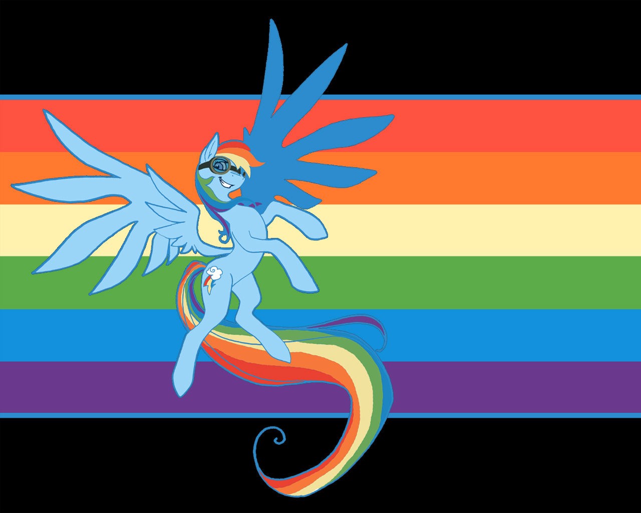 General 1280x1024 My Little Pony Rainbow Dash colorful pride flag cartoon