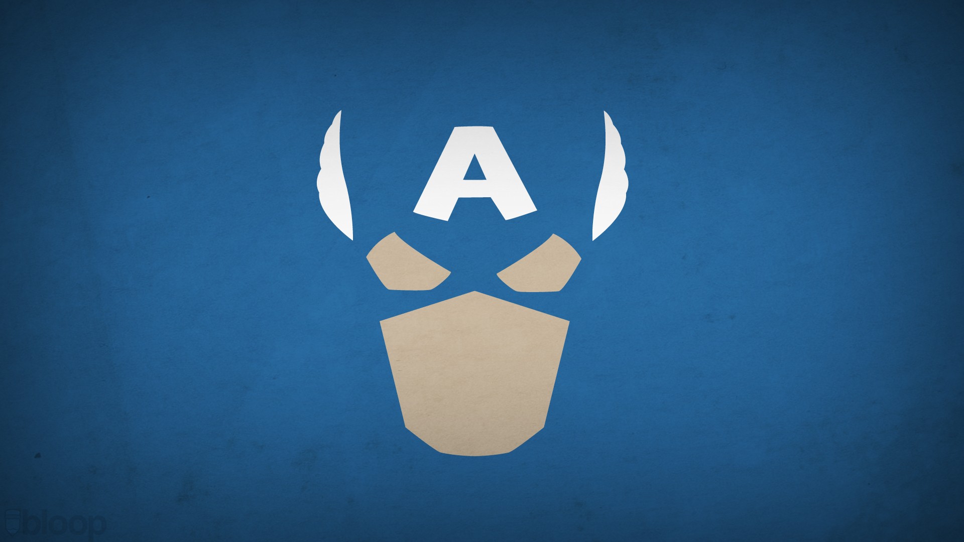 General 1920x1080 Marvel Comics hero Captain America Blo0p superhero minimalism blue background