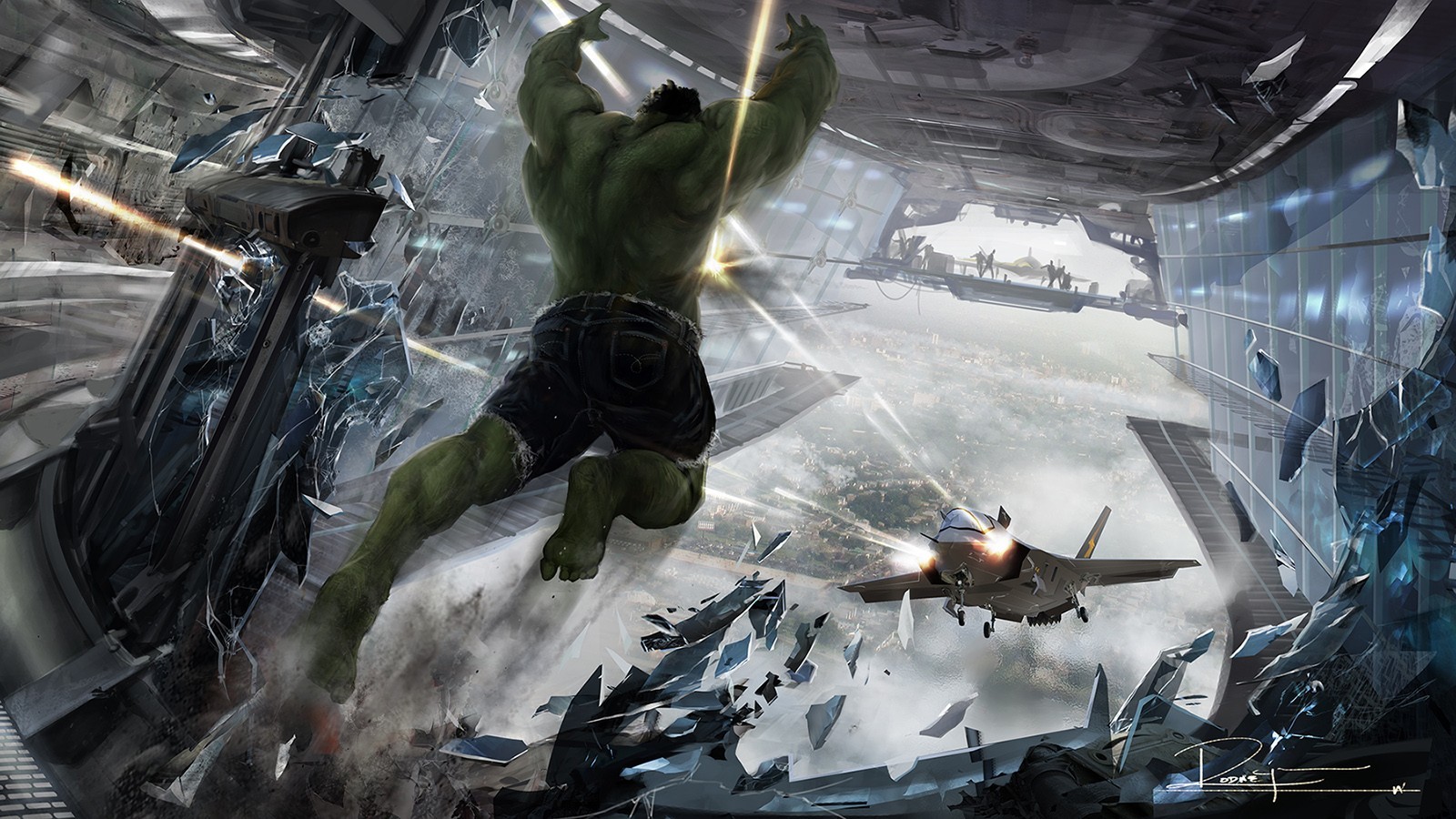 General 1600x900 artwork Hulk The Avengers superhero Marvel Comics movie characters movies