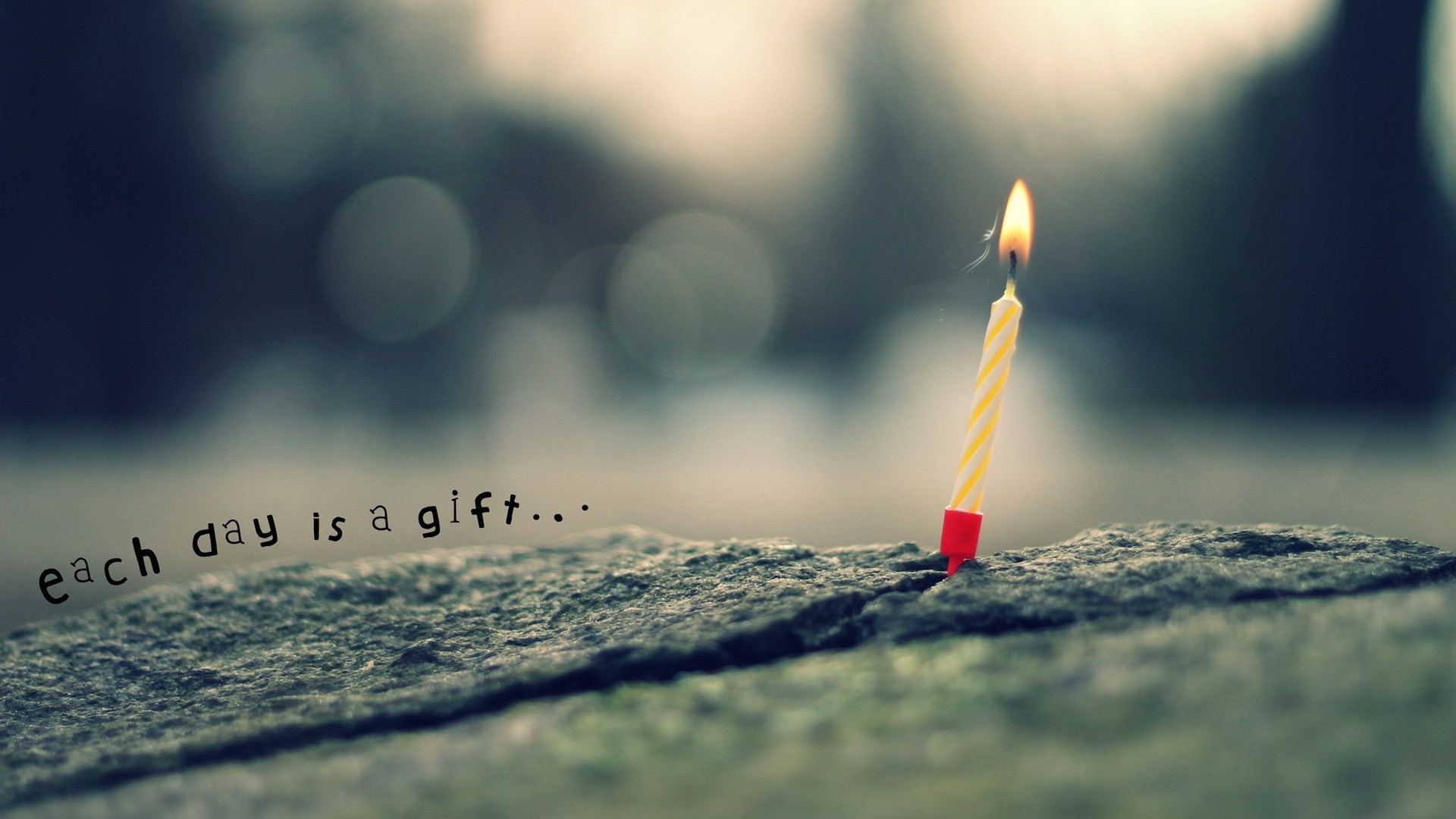 General 1920x1080 typography candles fire bokeh depth of field