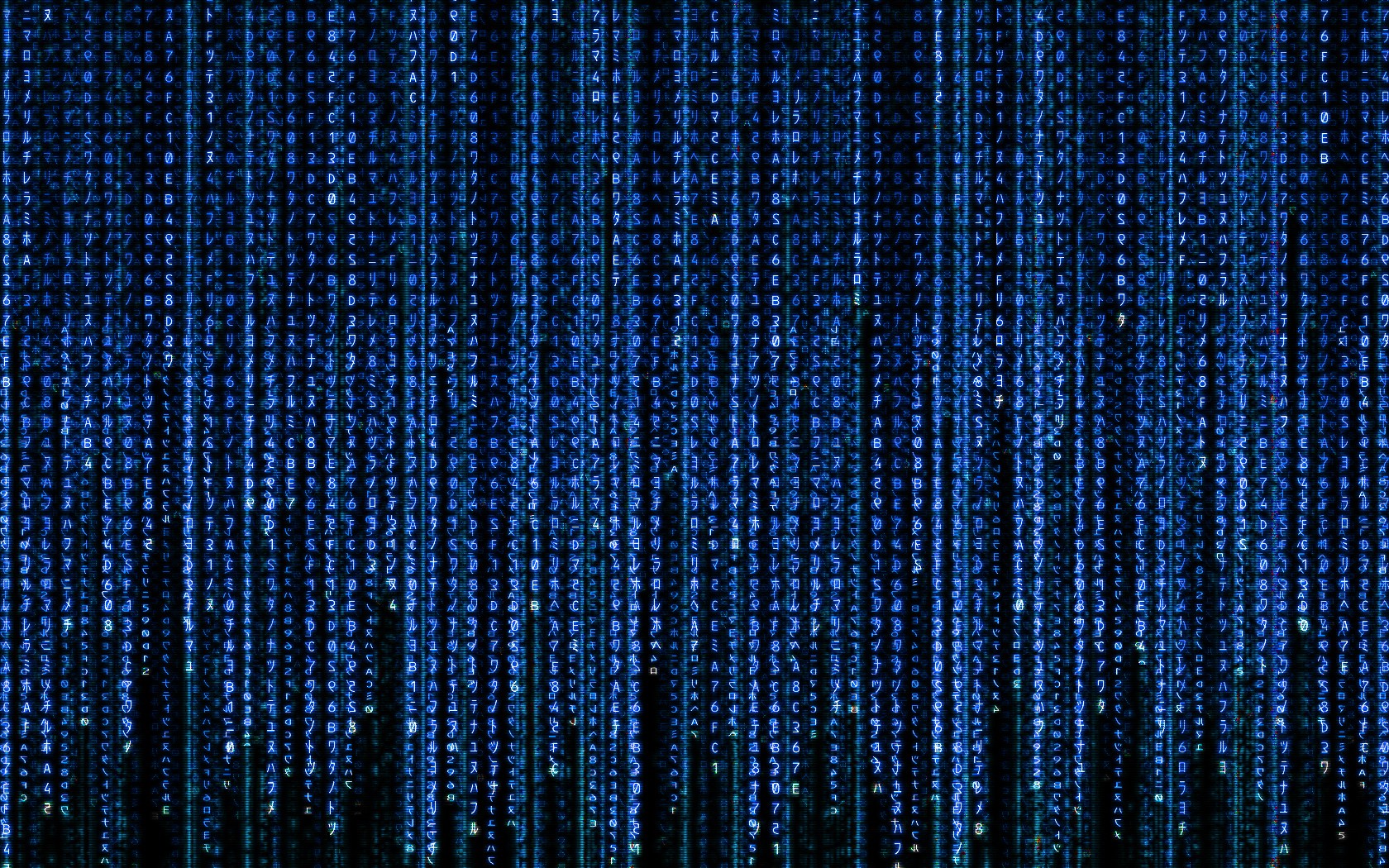 General 1680x1050 The Matrix code blue movies science fiction Matrix