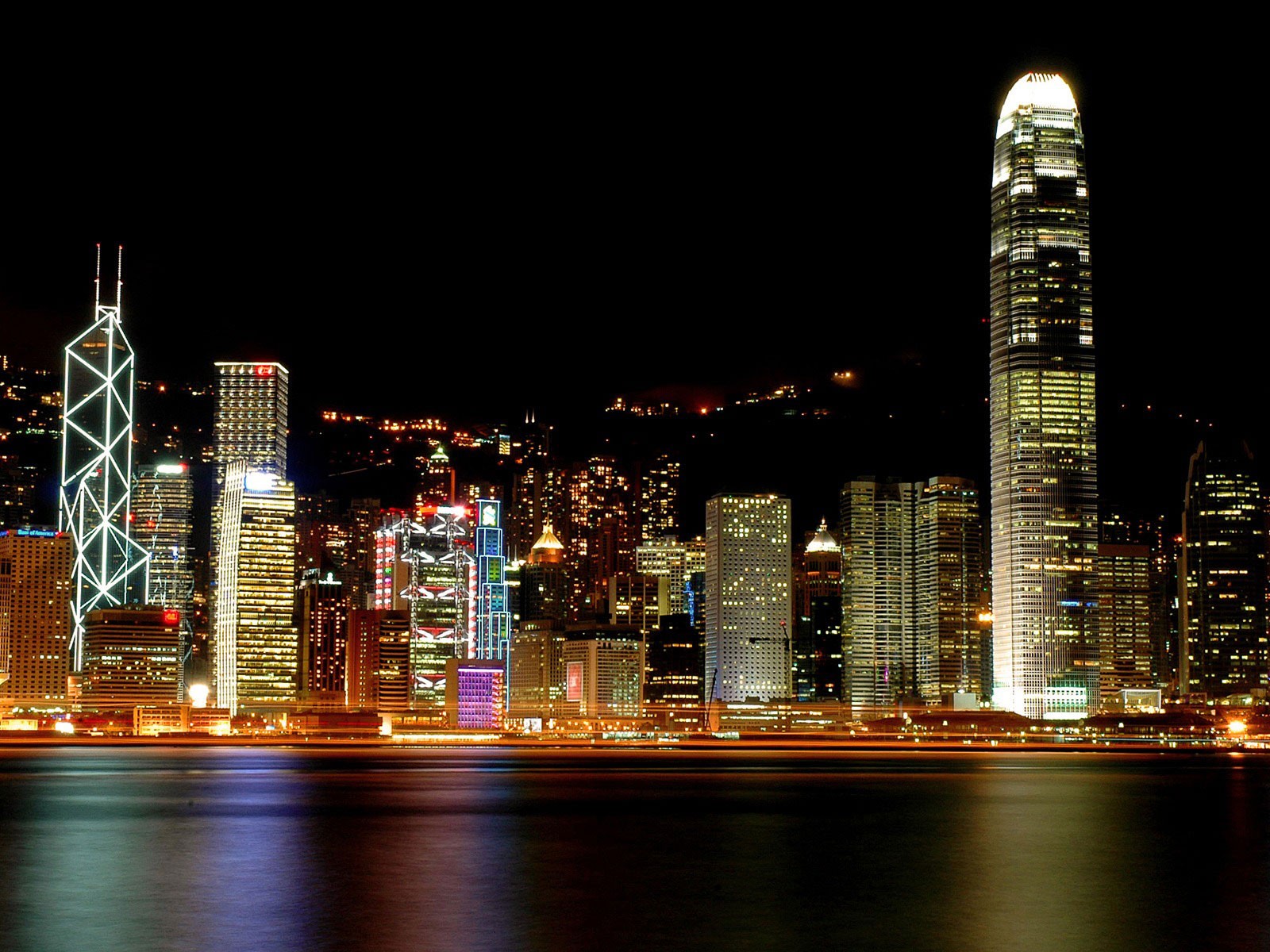 General 1600x1200 architecture city Victoria Harbour cityscape Hong Kong city lights skyscraper Asia