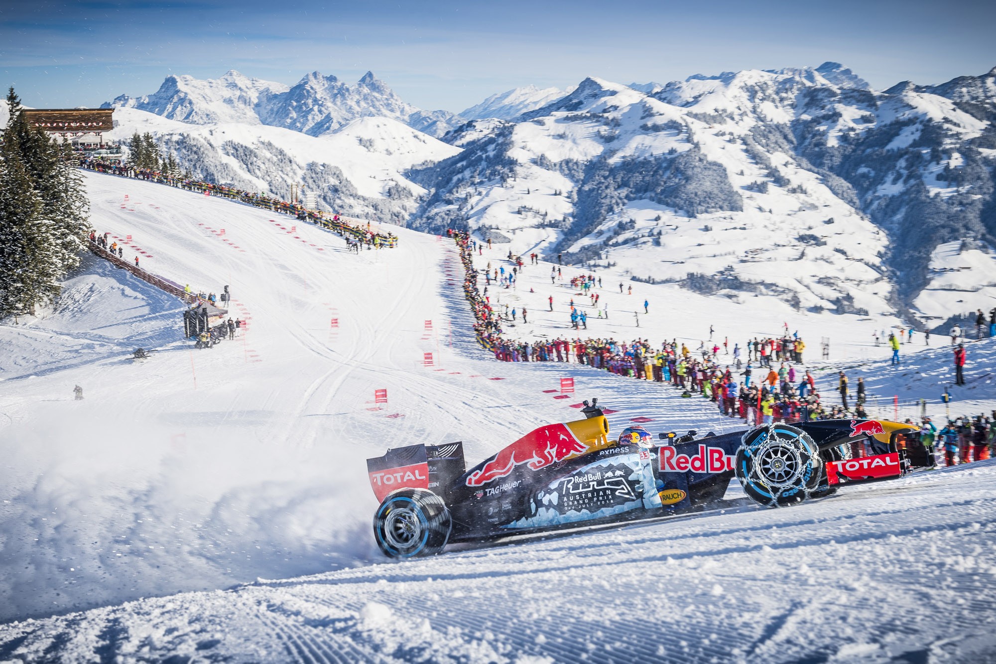 General 2000x1333 winter mountains Red Bull race cars landscape vehicle car snow snowy peak