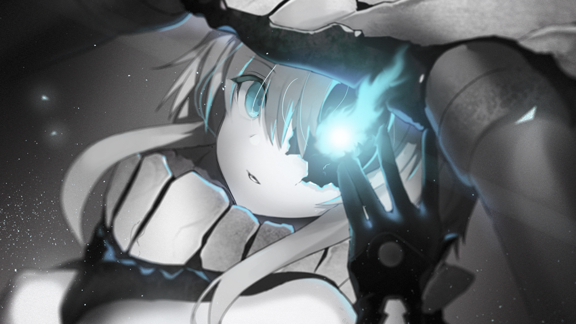 Anime 1920x1080 anime girls Kantai Collection Wo-Class Aircraft Carrier anime aqua eyes looking at viewer selective coloring