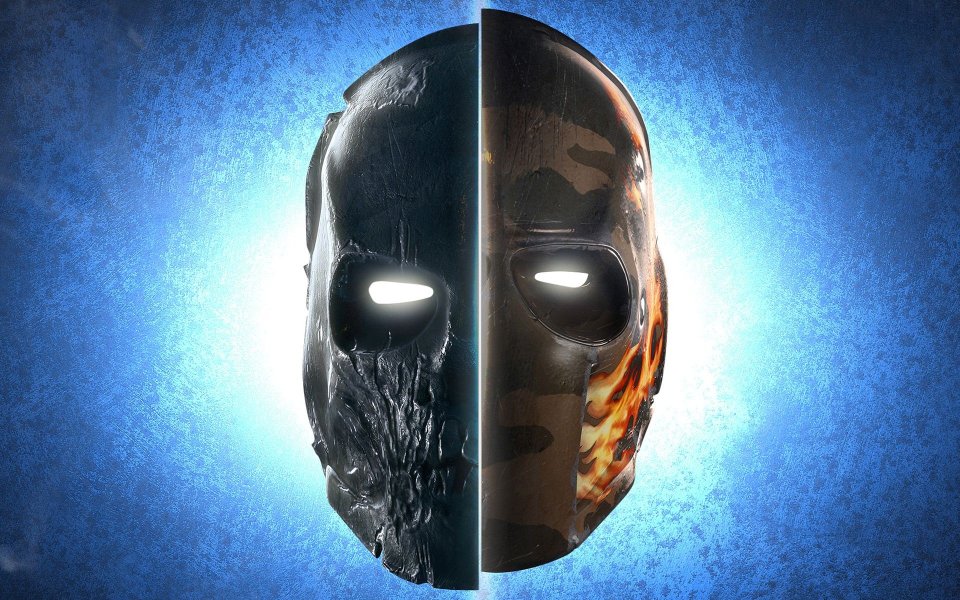 General 1920x1200 video games Army of Two mask video game art blue background