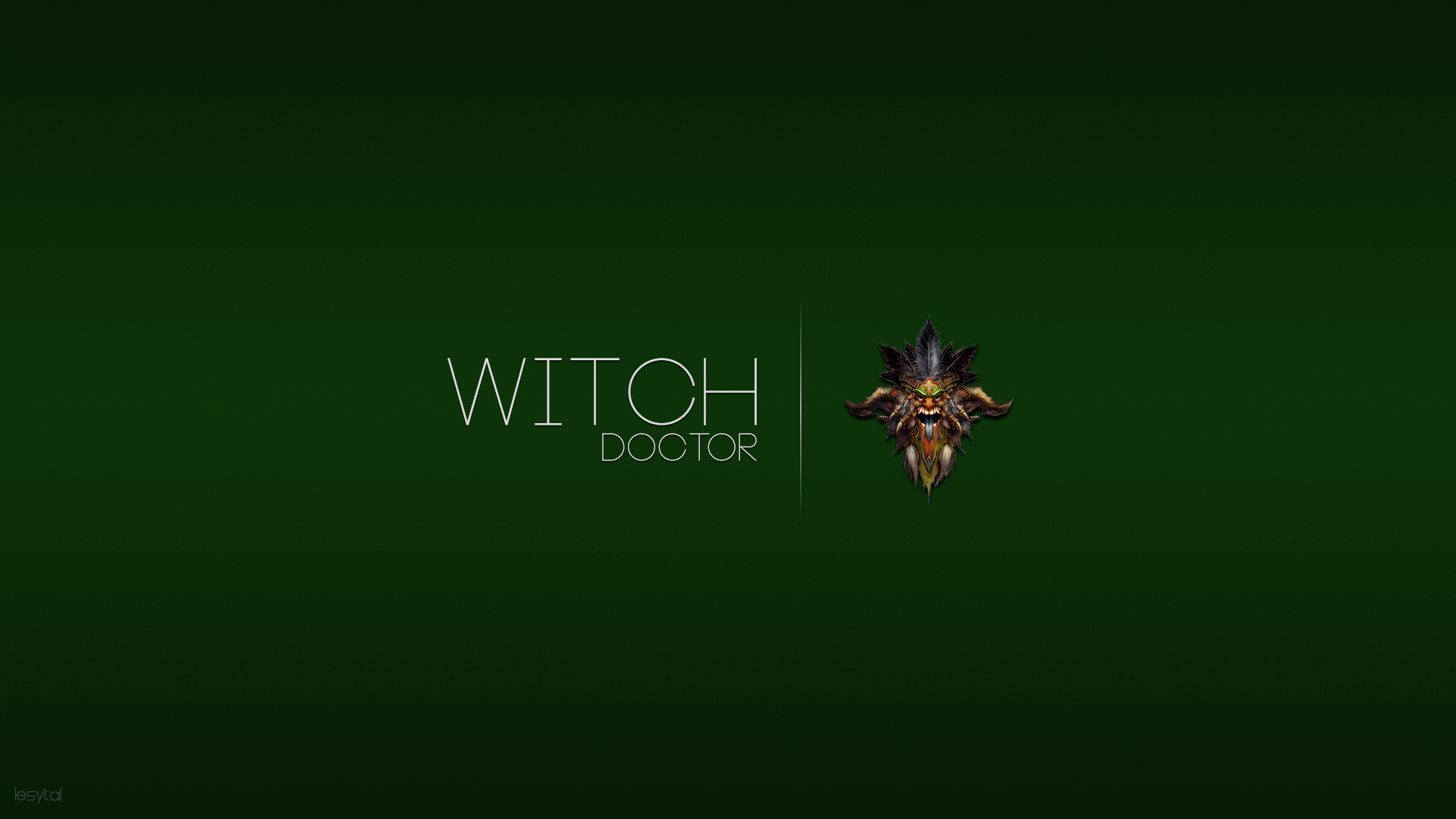 General 1920x1080 Diablo III classes video game characters crest witch doctor simple background green background video games PC gaming minimalism typography