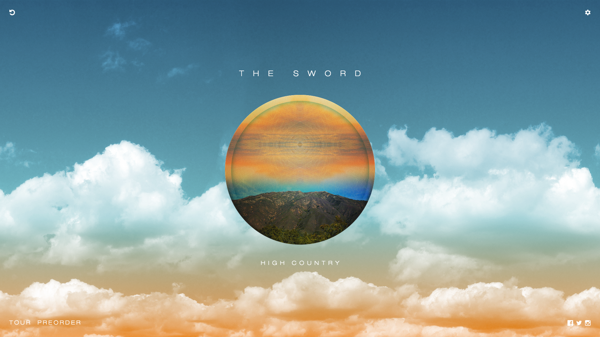 General 1920x1080 band The Sword music clouds circle sky