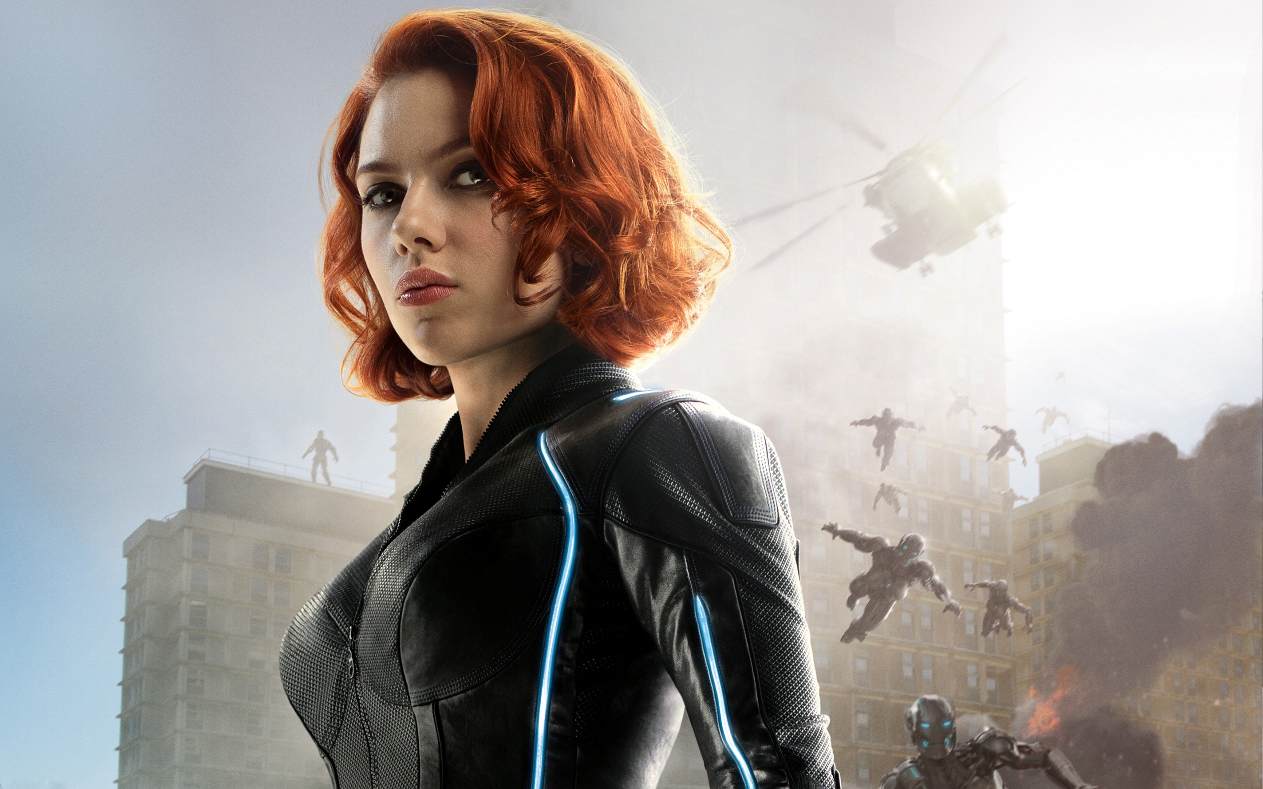 People 2560x1600 women Scarlett Johansson redhead Black Widow The Avengers Avengers: Age of Ultron actress movies Marvel Cinematic Universe Marvel Girl