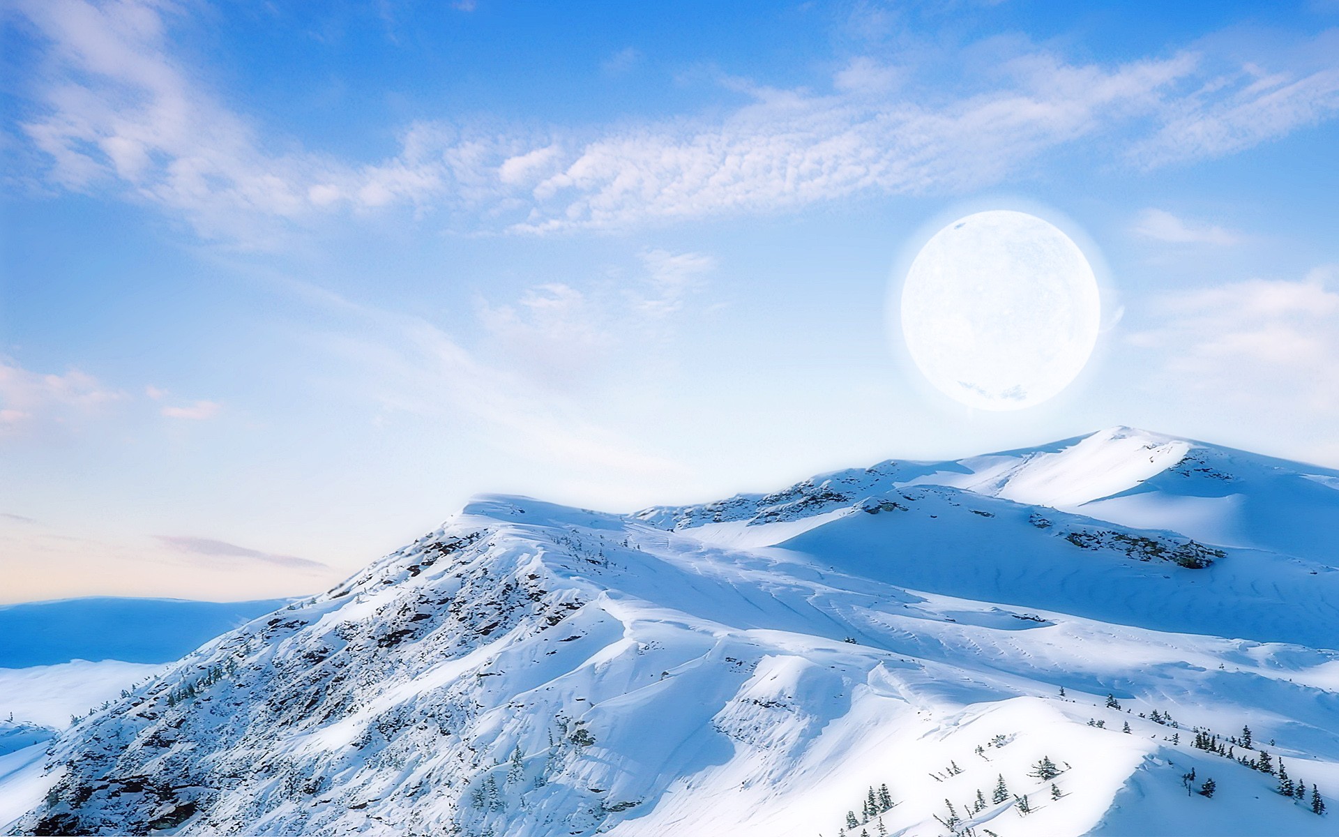 General 1920x1200 landscape nature snow mountains ice cold snowy peak snowy mountain