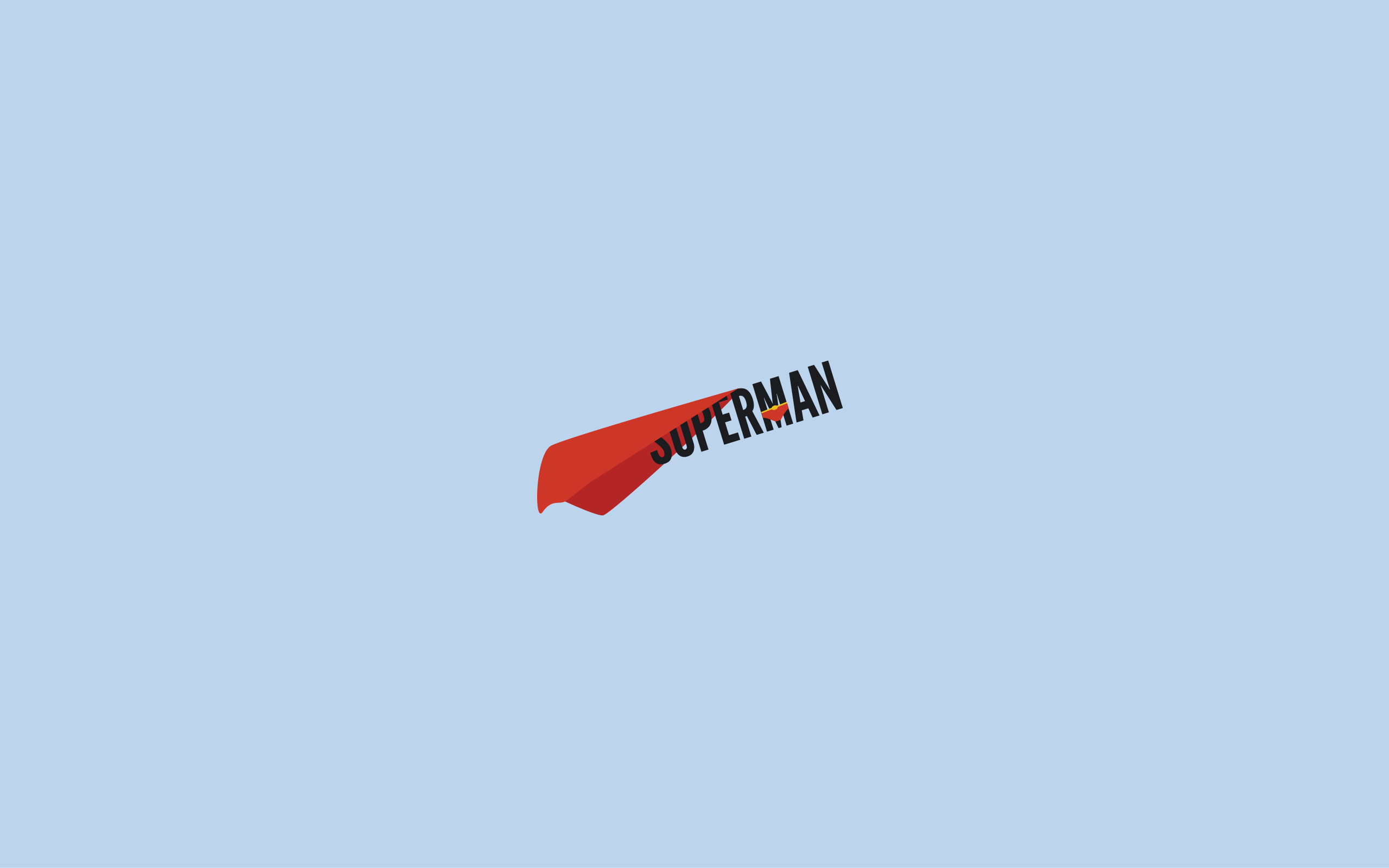 General 2560x1600 minimalism Superman simple background typography
