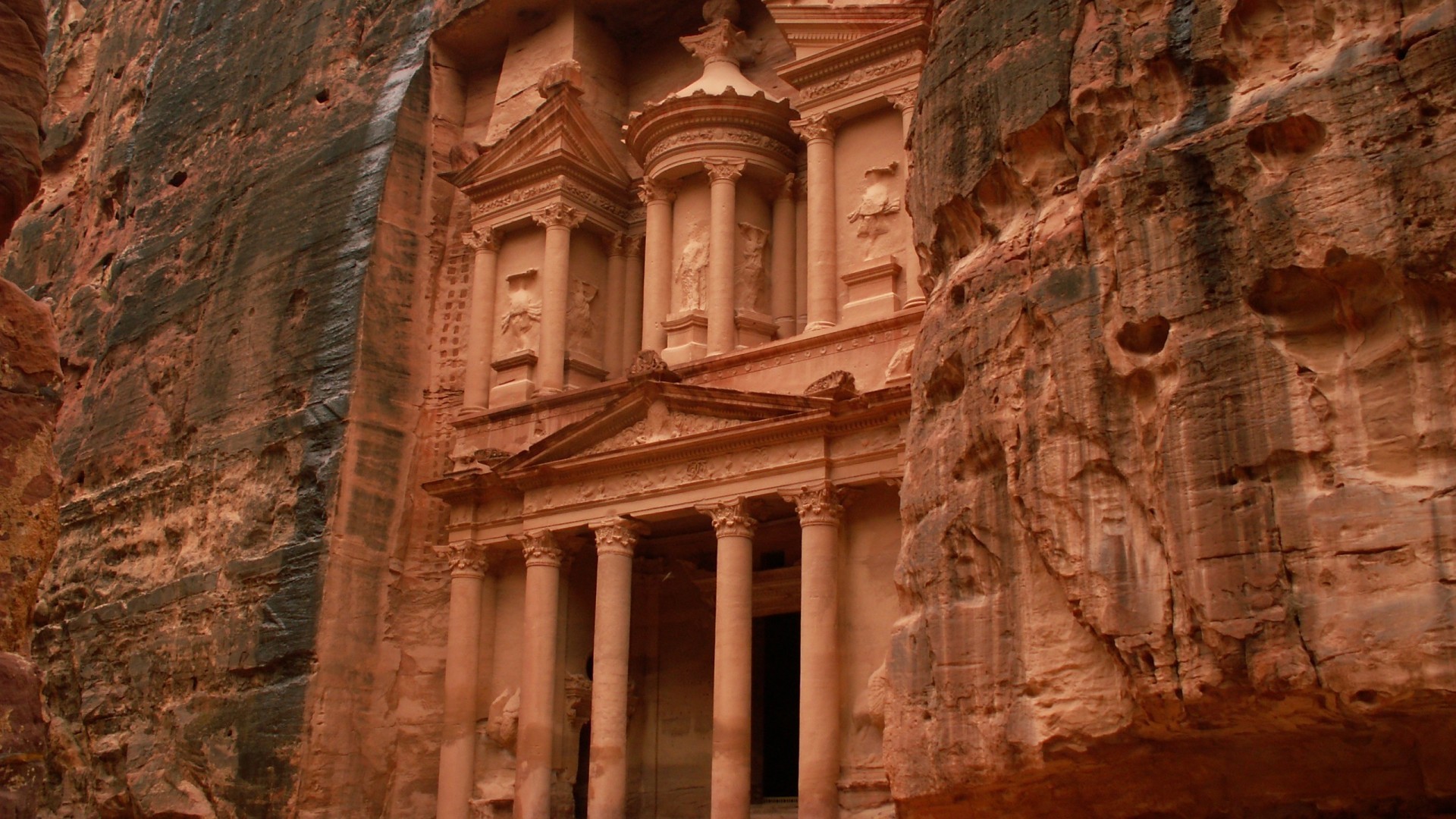 General 1920x1080 landscape Petra cliff rocks landmark World Heritage Site Asia Middle East
