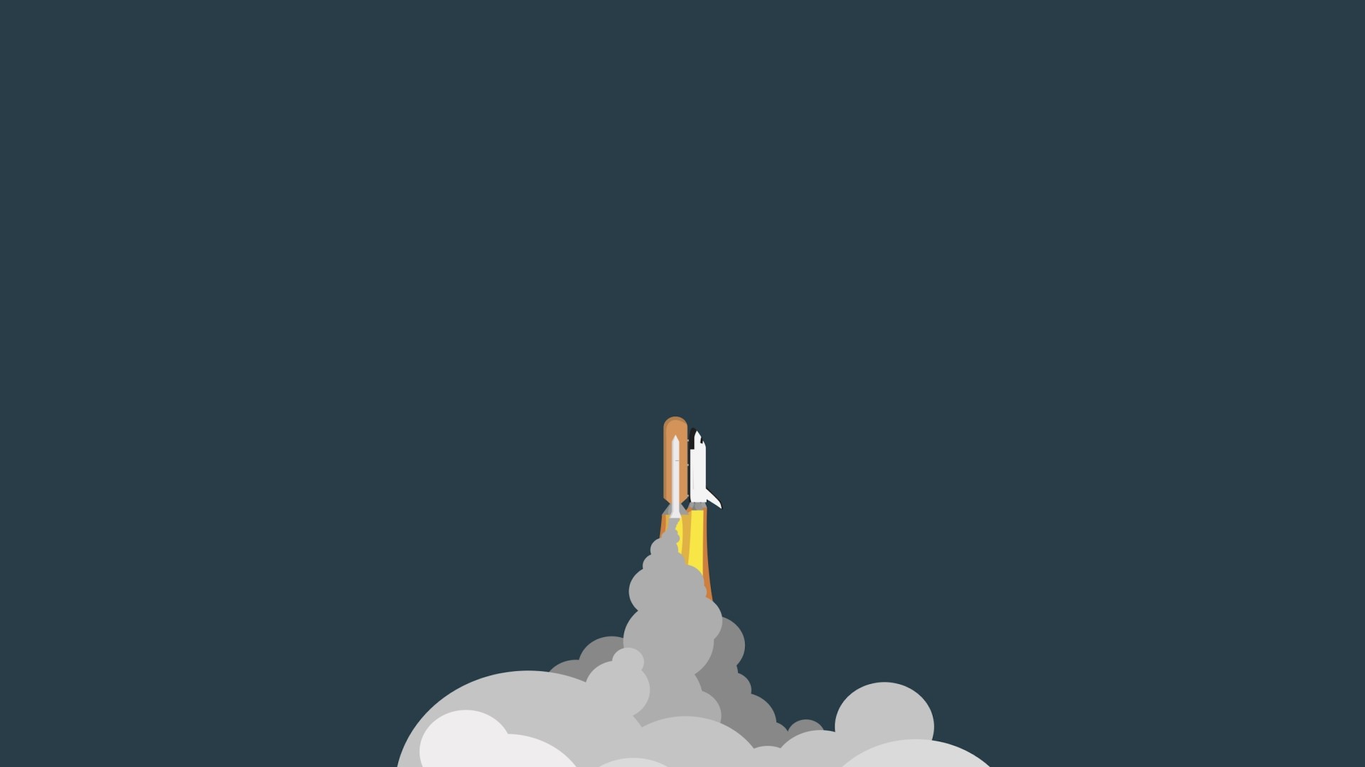 General 1920x1080 space shuttle space artwork simple background vehicle