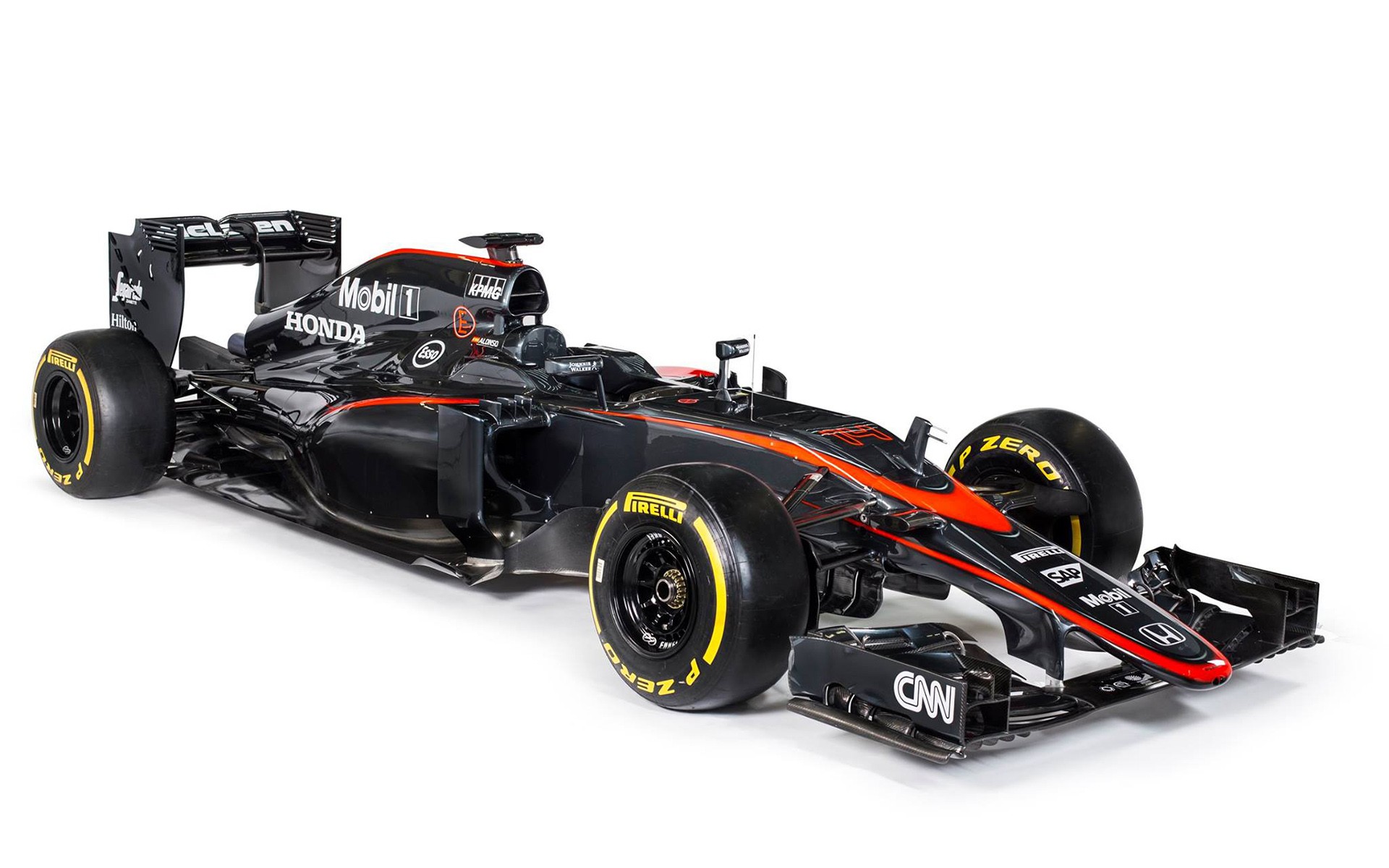 General 1920x1200 sports car Formula 1 Honda white background motorsport race cars car vehicle sport black cars livery 2015 (Year) McLaren Formula 1