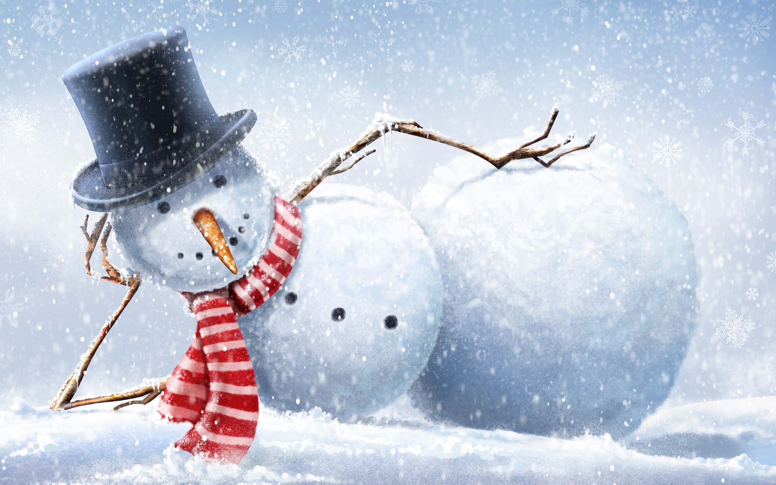General 2560x1600 Christmas New Year snowman humor holiday