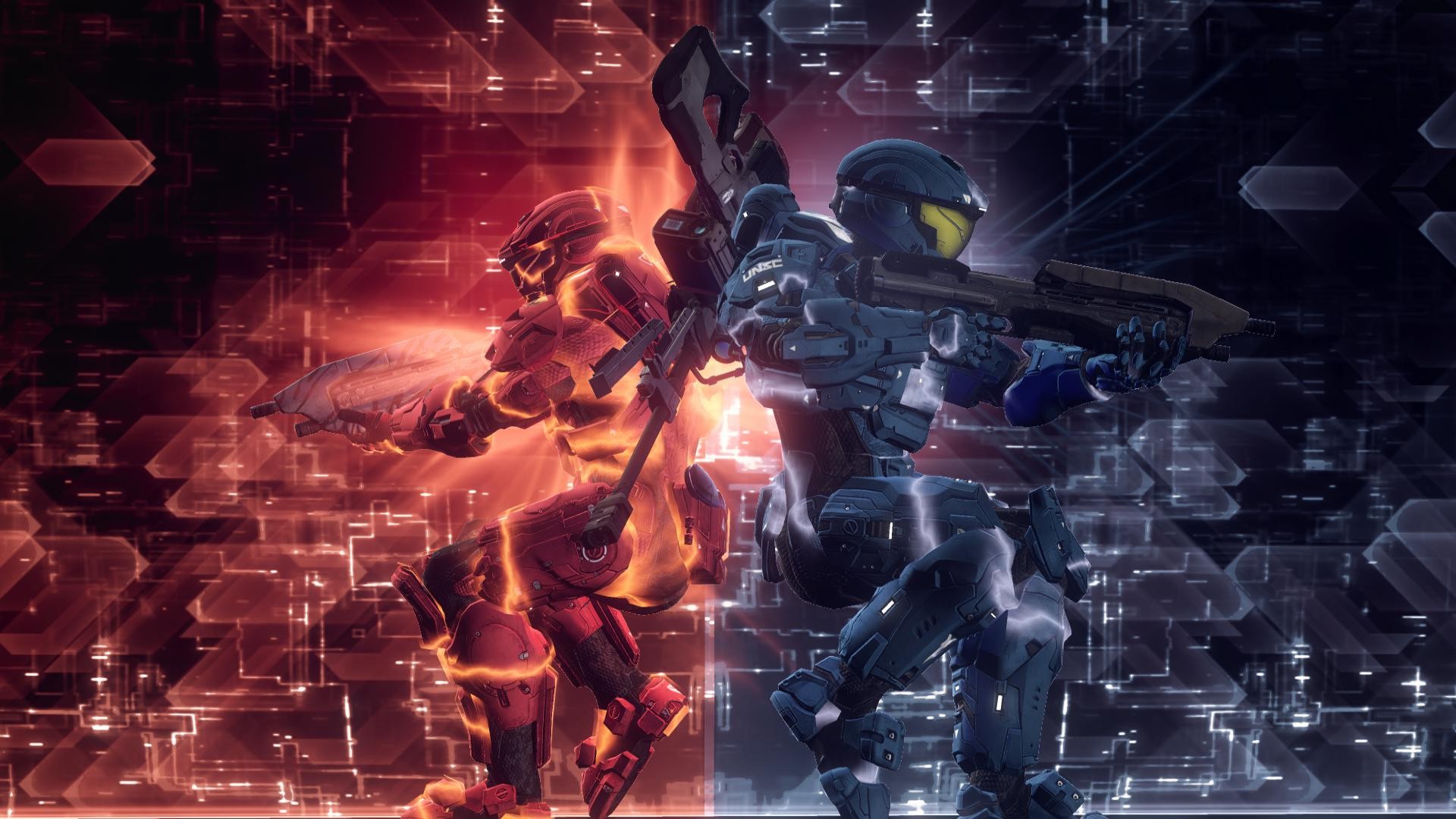 General 1920x1080 Halo (game) video games Red vs. Blue science fiction video game art