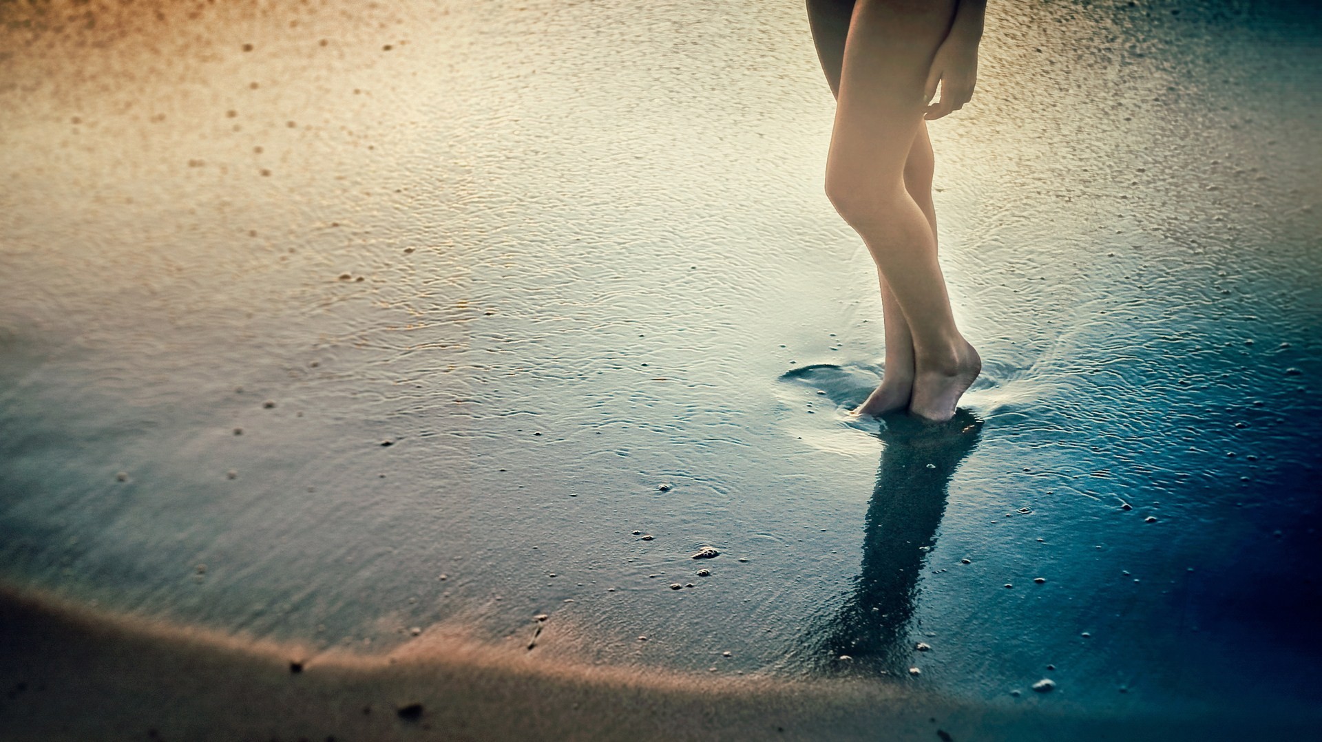 People 1920x1078 feet sand women beach high angle legs in water barefoot women outdoors standing