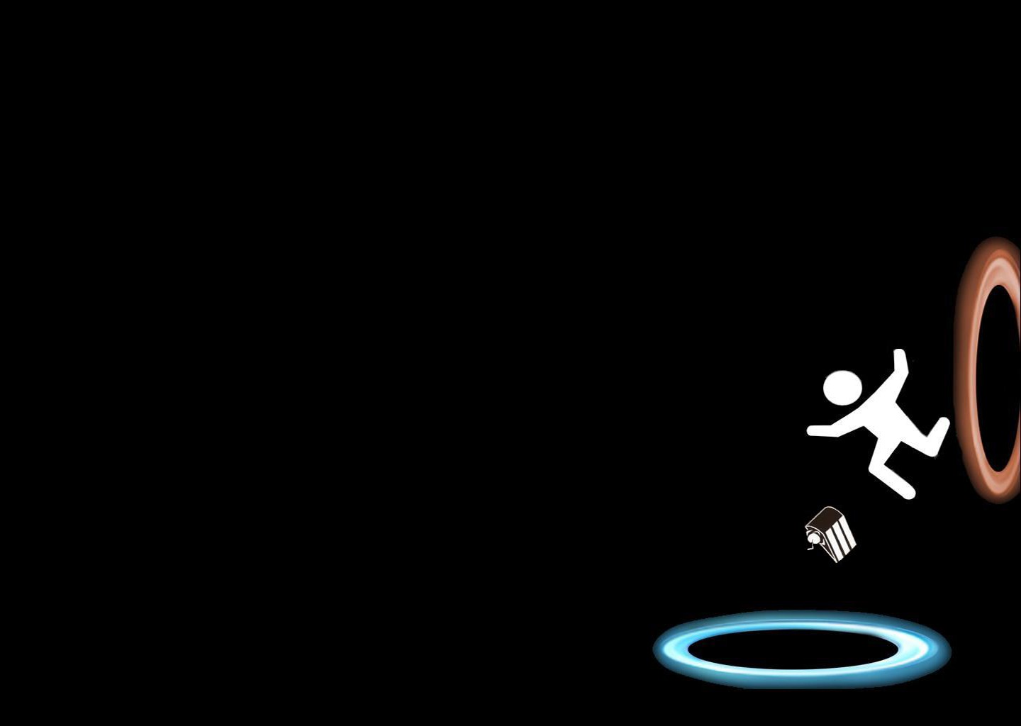 General 1440x1024 Portal (game) video games PC gaming cake simple background video game art black background