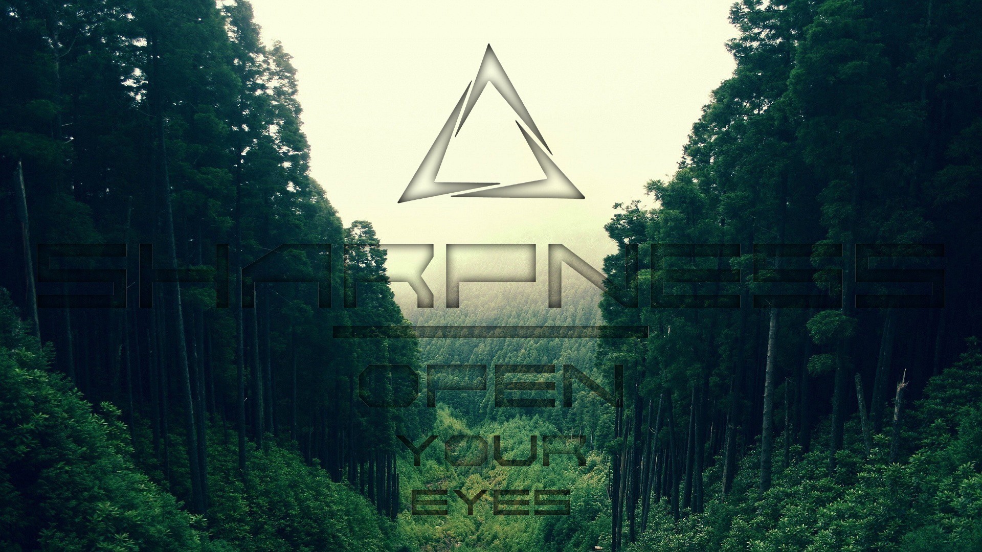 General 1920x1080 trees text typography nature triangle