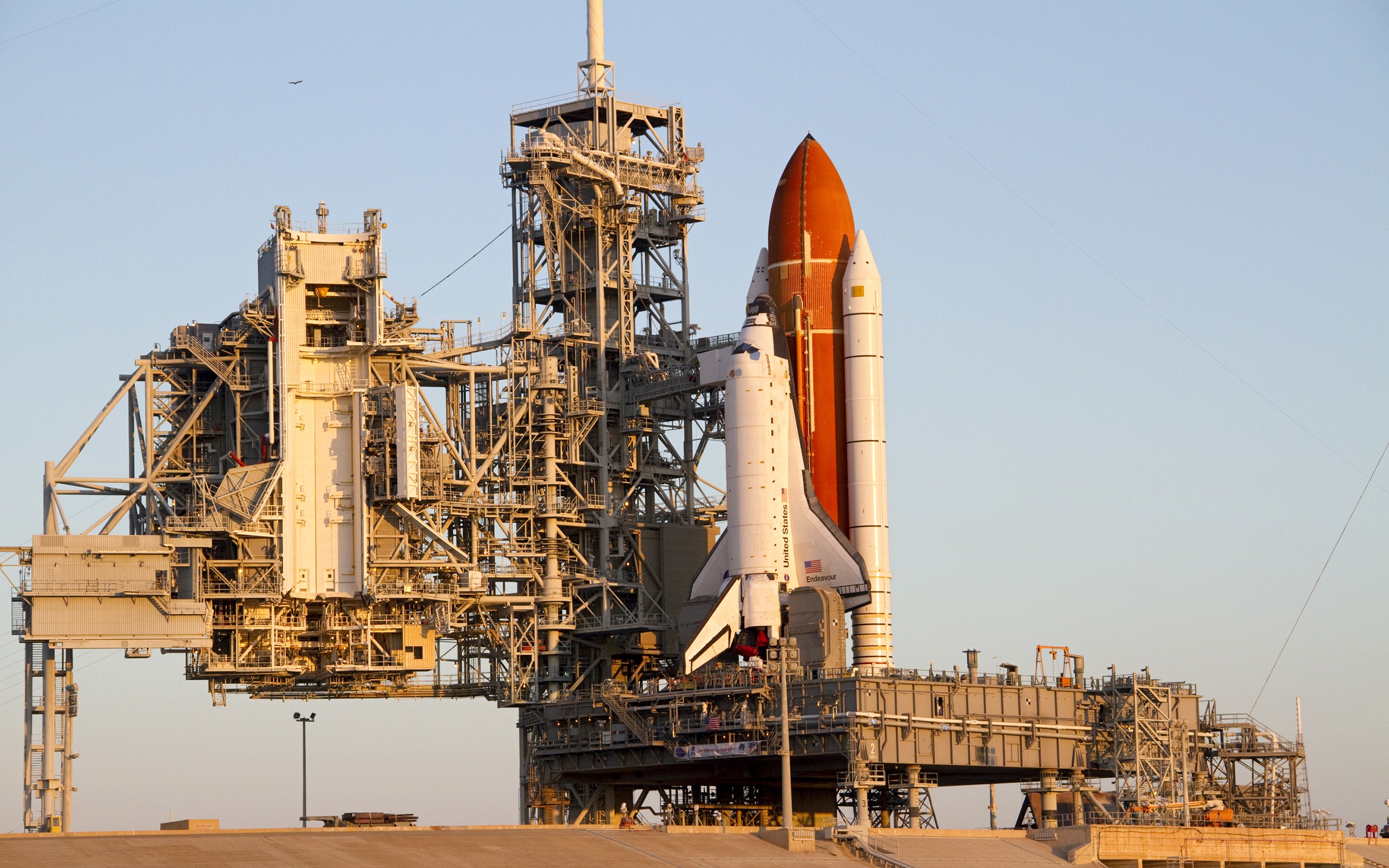 General 2560x1600 Space Shuttle Endeavour NASA launch pads space shuttle vehicle