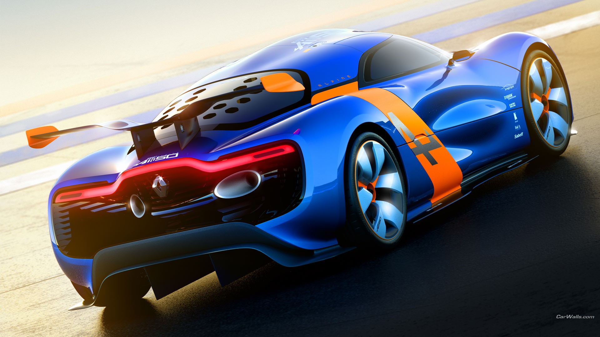 General 1920x1080 car Renault Alpine Renault vehicle blue cars French Cars concept cars Alpine A110-50 watermarked