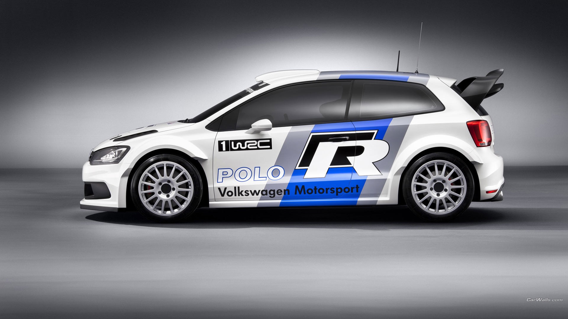 General 1920x1080 car Volkswagen VW Polo WRC rally cars vehicle Volkswagen Polo gradient simple background white cars livery