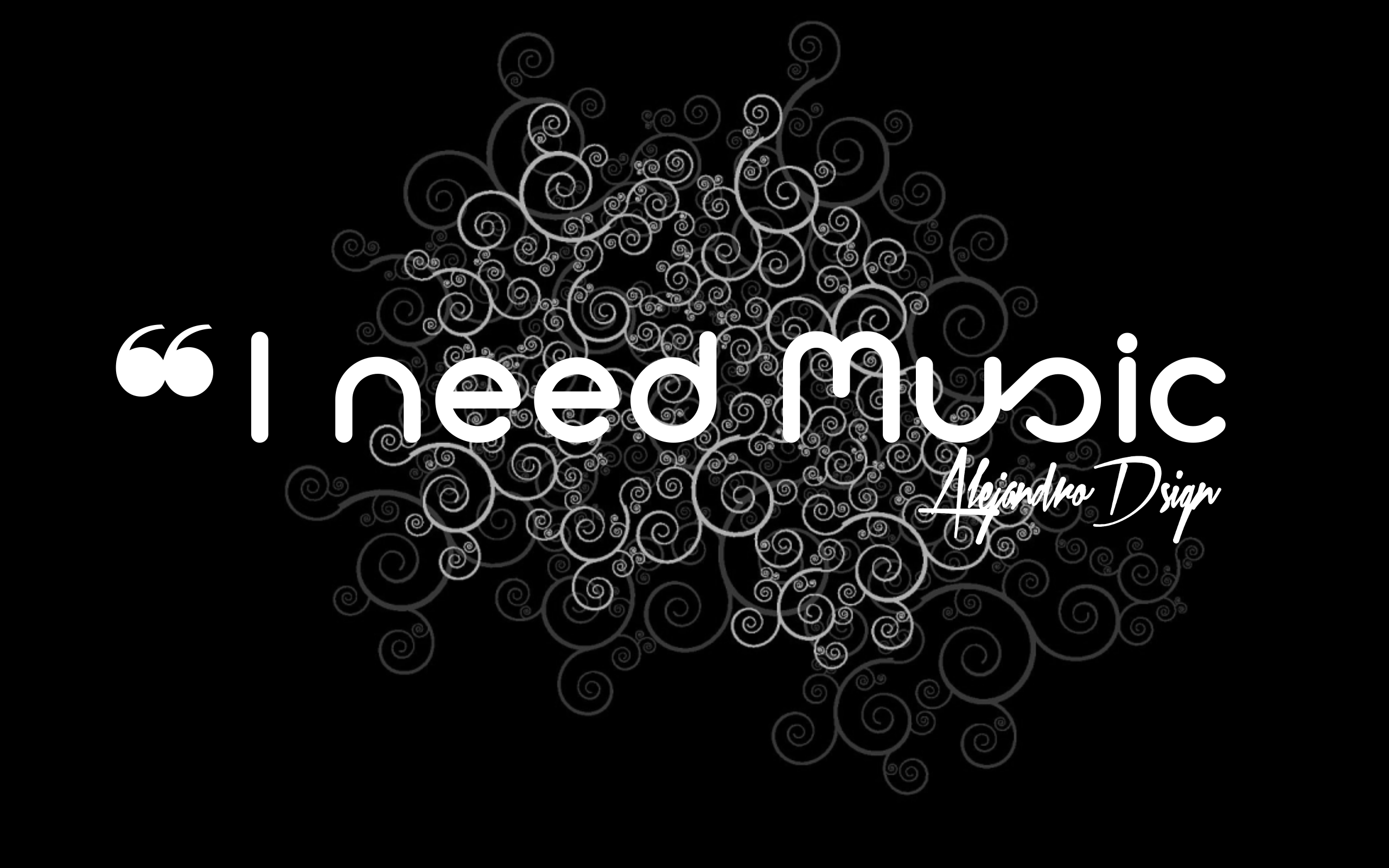 General 2560x1600 quote abstract music typography monochrome